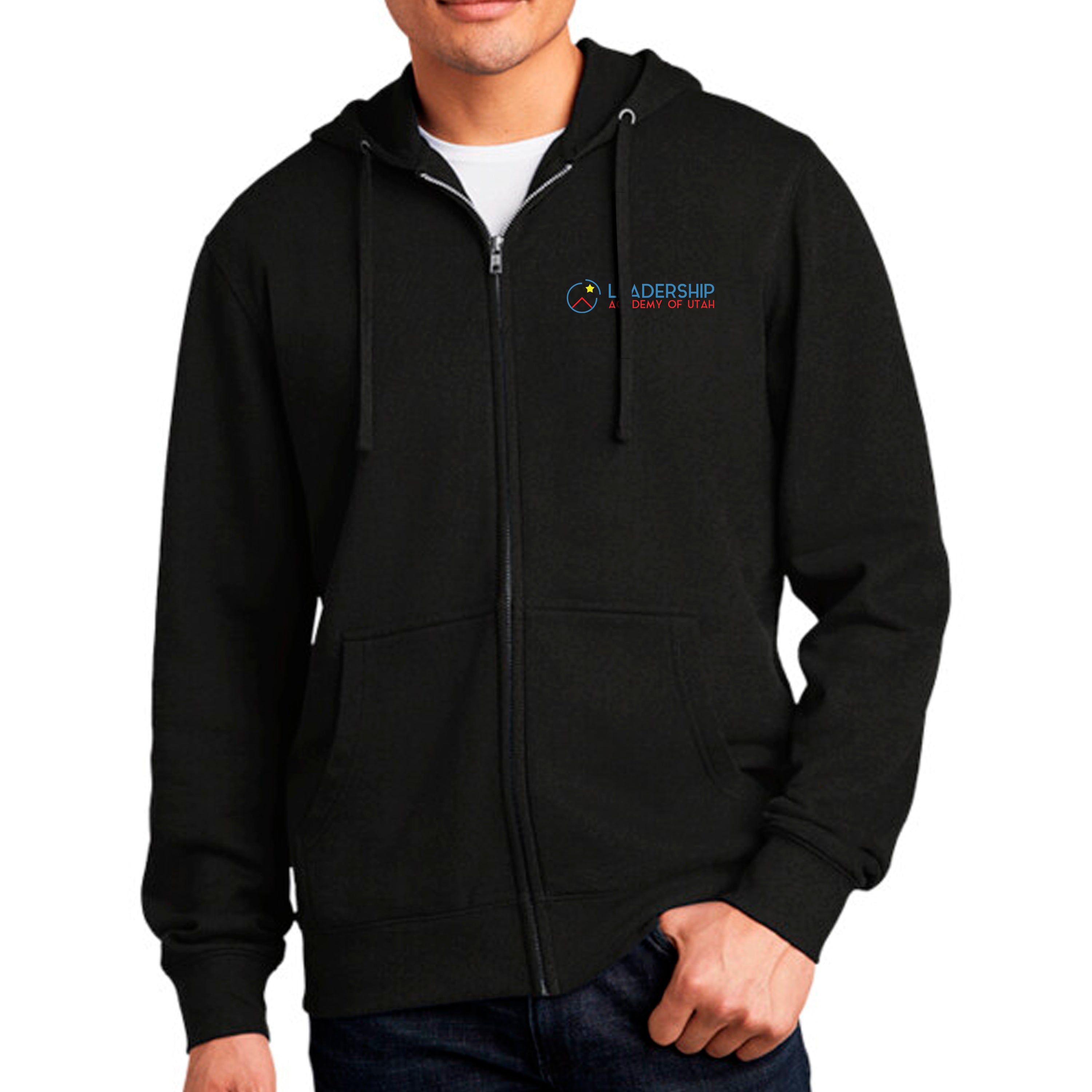 Full Zip Hoodie LAU TEXT RED