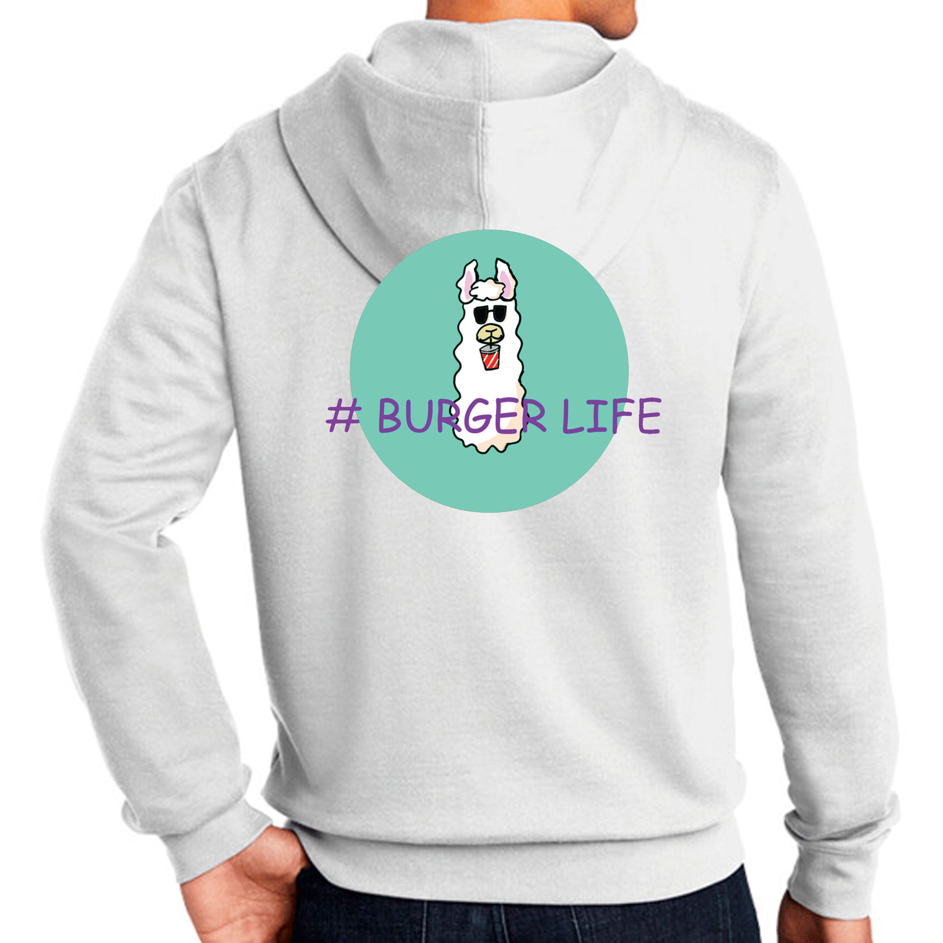 Full Zip Hoodie BURGER LIFE