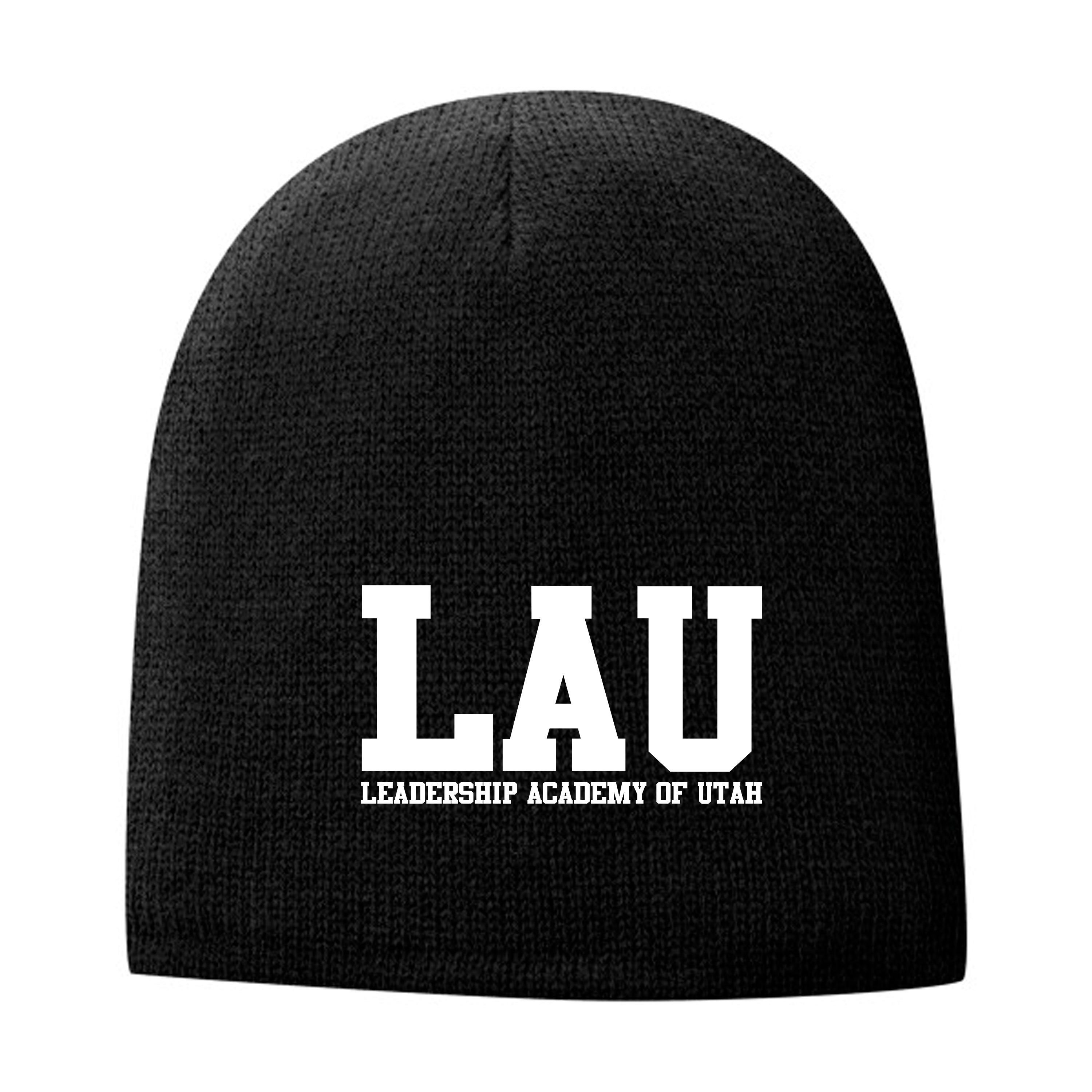 Beanie LAU TEXT WHITE