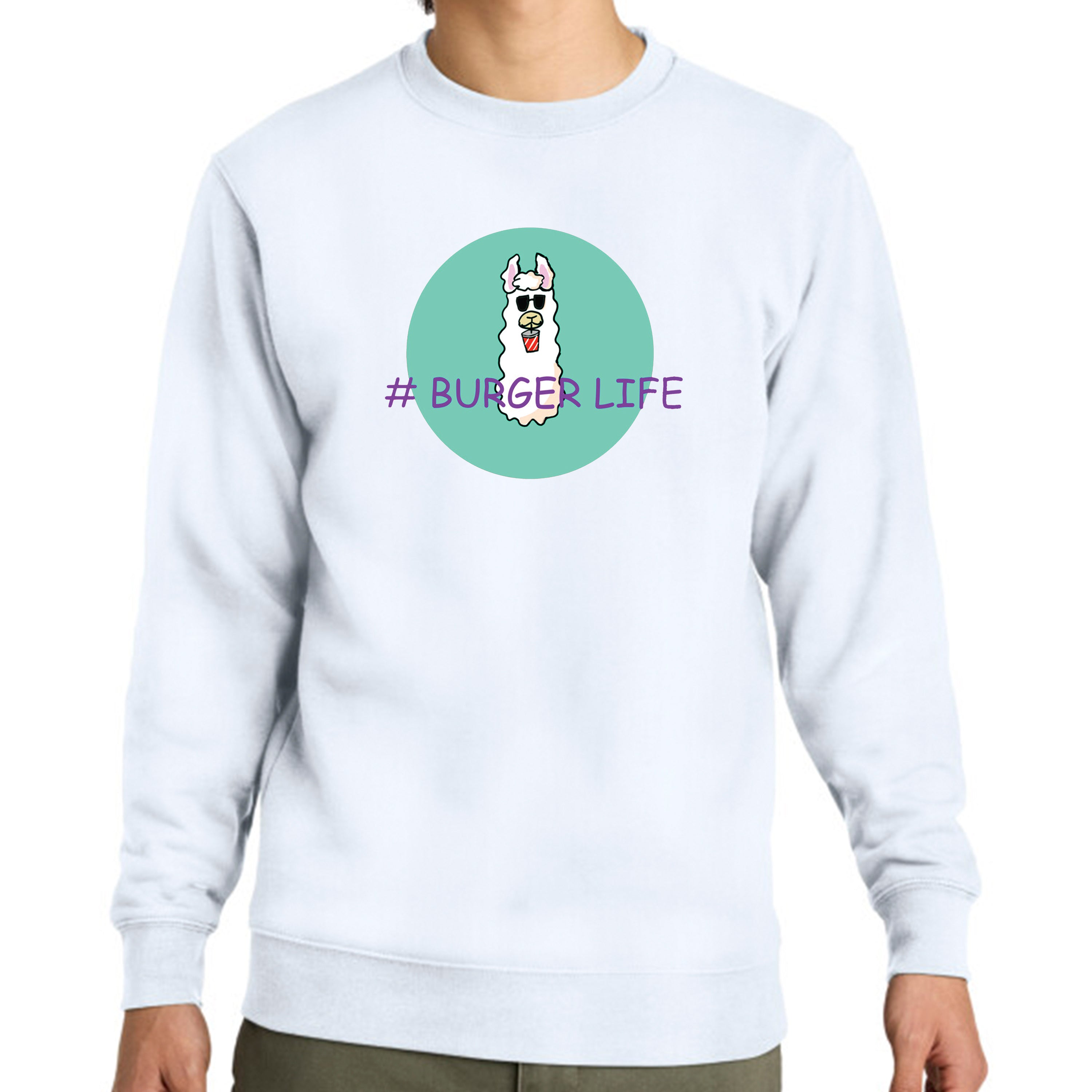 Sweatshirt Burger Life