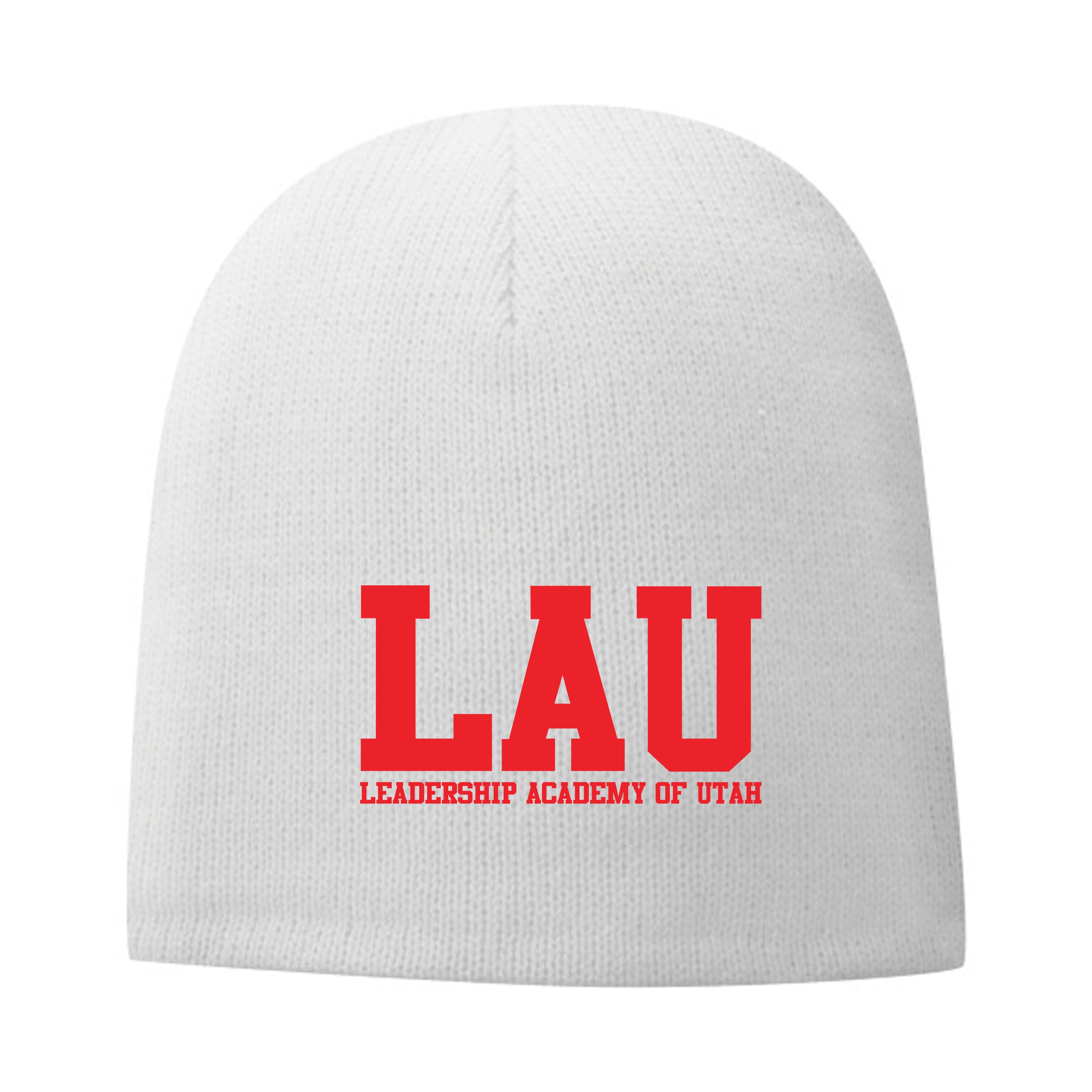 Beanie LAU Text Red