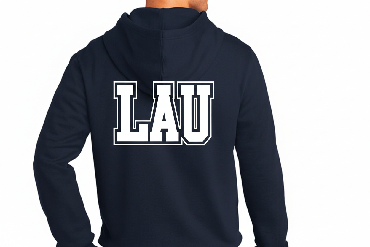 Full Zip Hoodie LAU WHITE