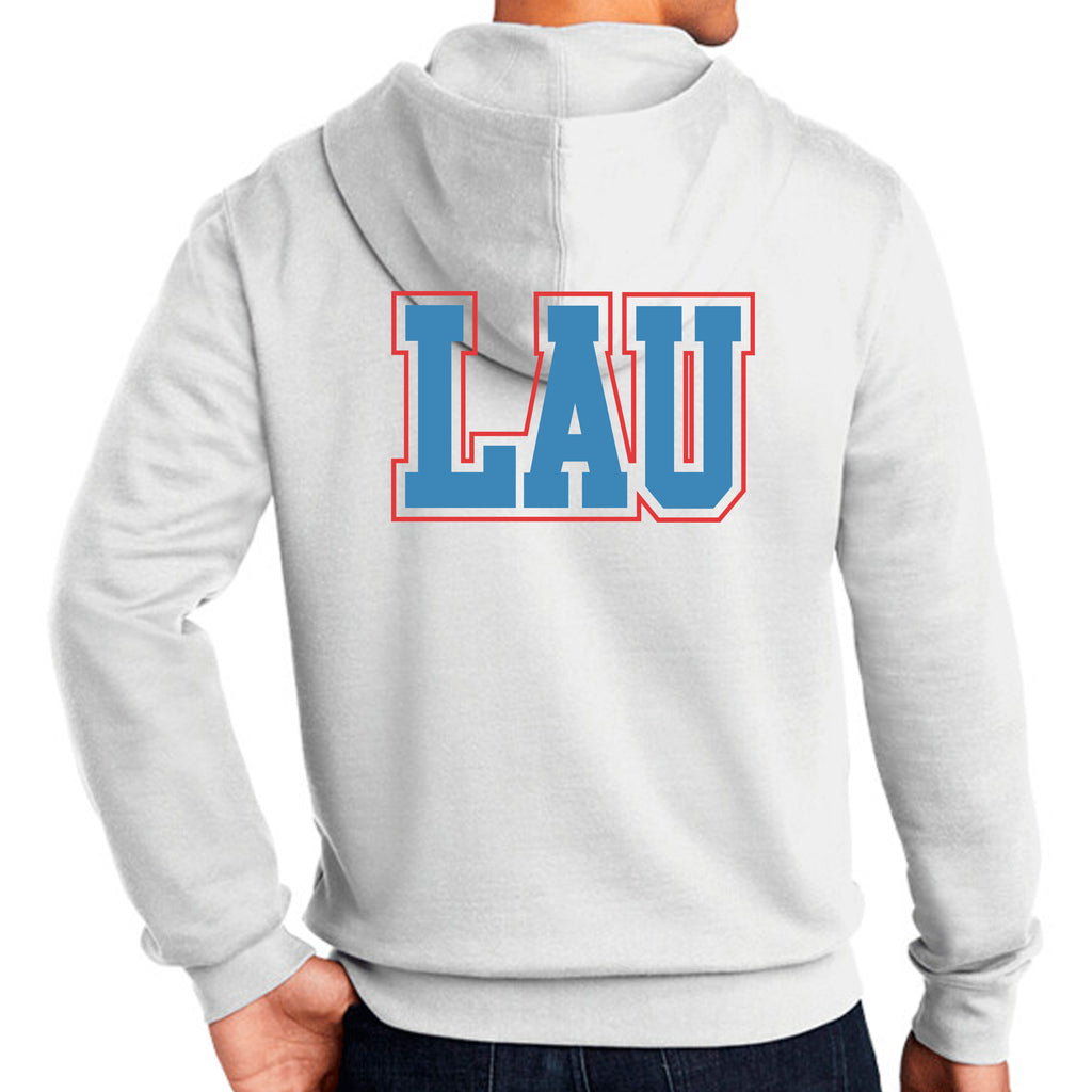 Full Zip Hoodie LAU Blue w/Red