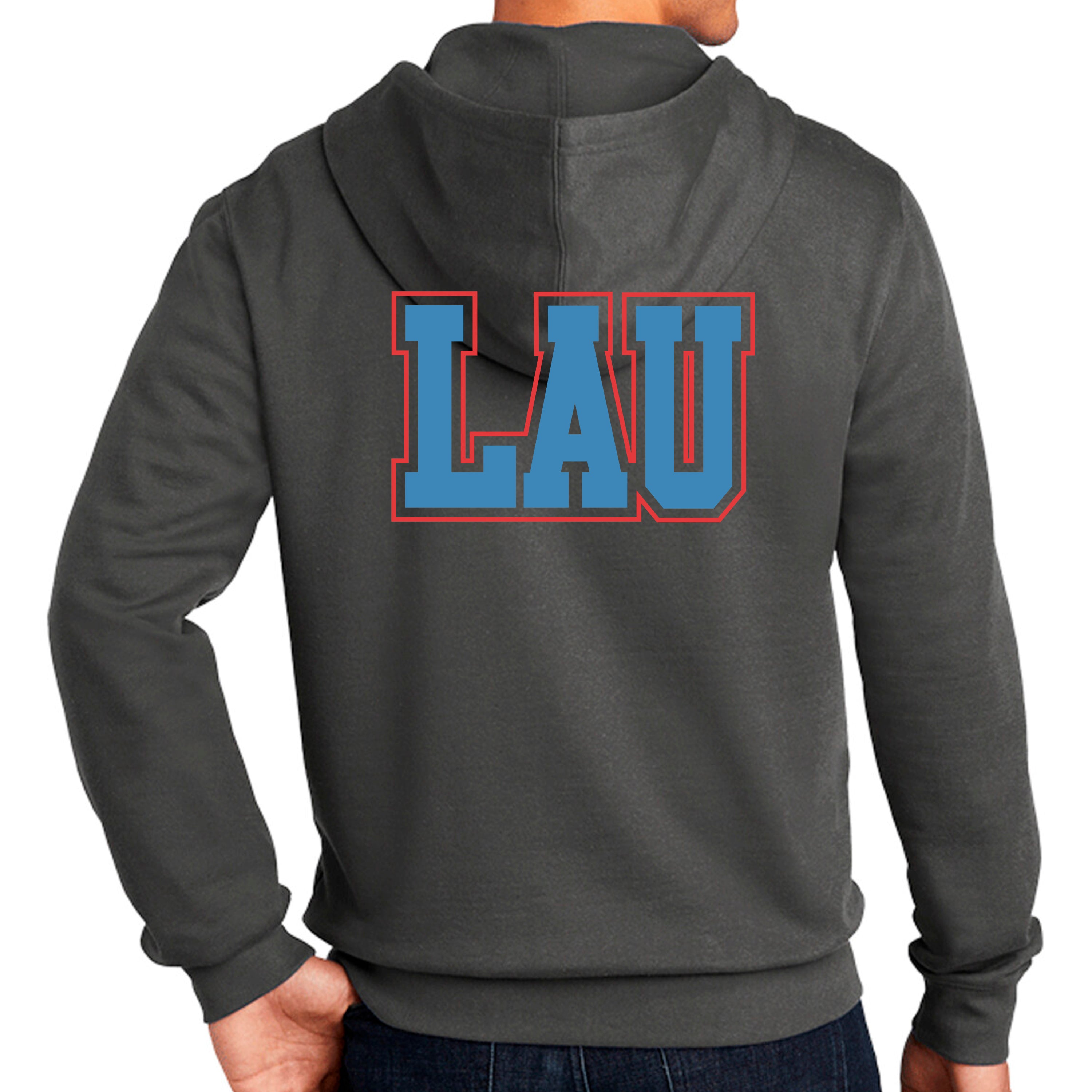 Full Zip Hoodie LAU Blue w/Red