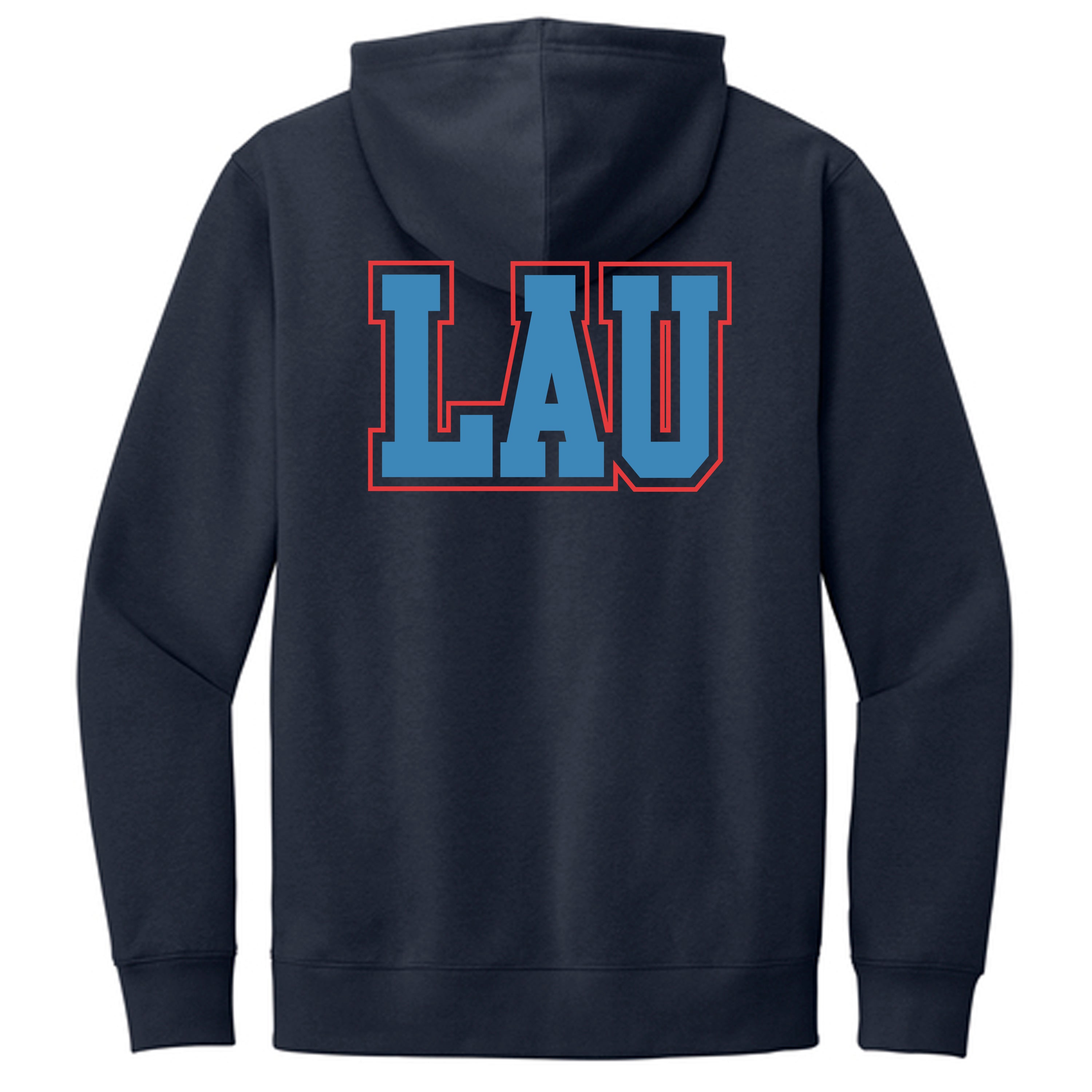 Hoodie LAU Blue w/Red