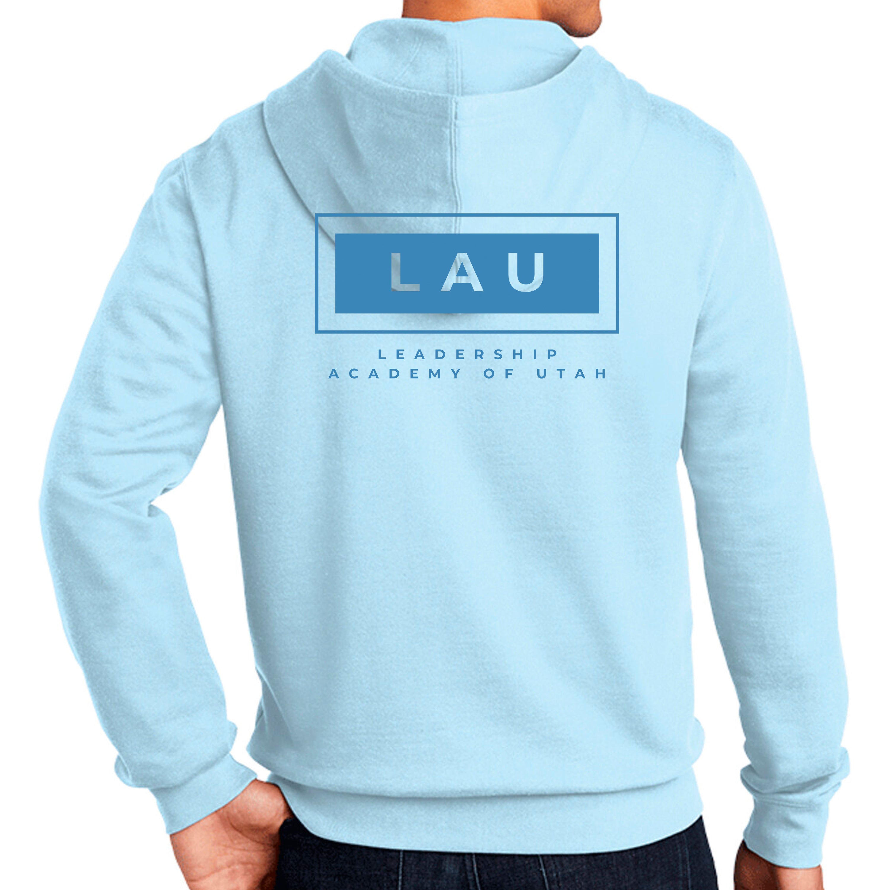 Full Zip Hoodie LAU BOX BLUE