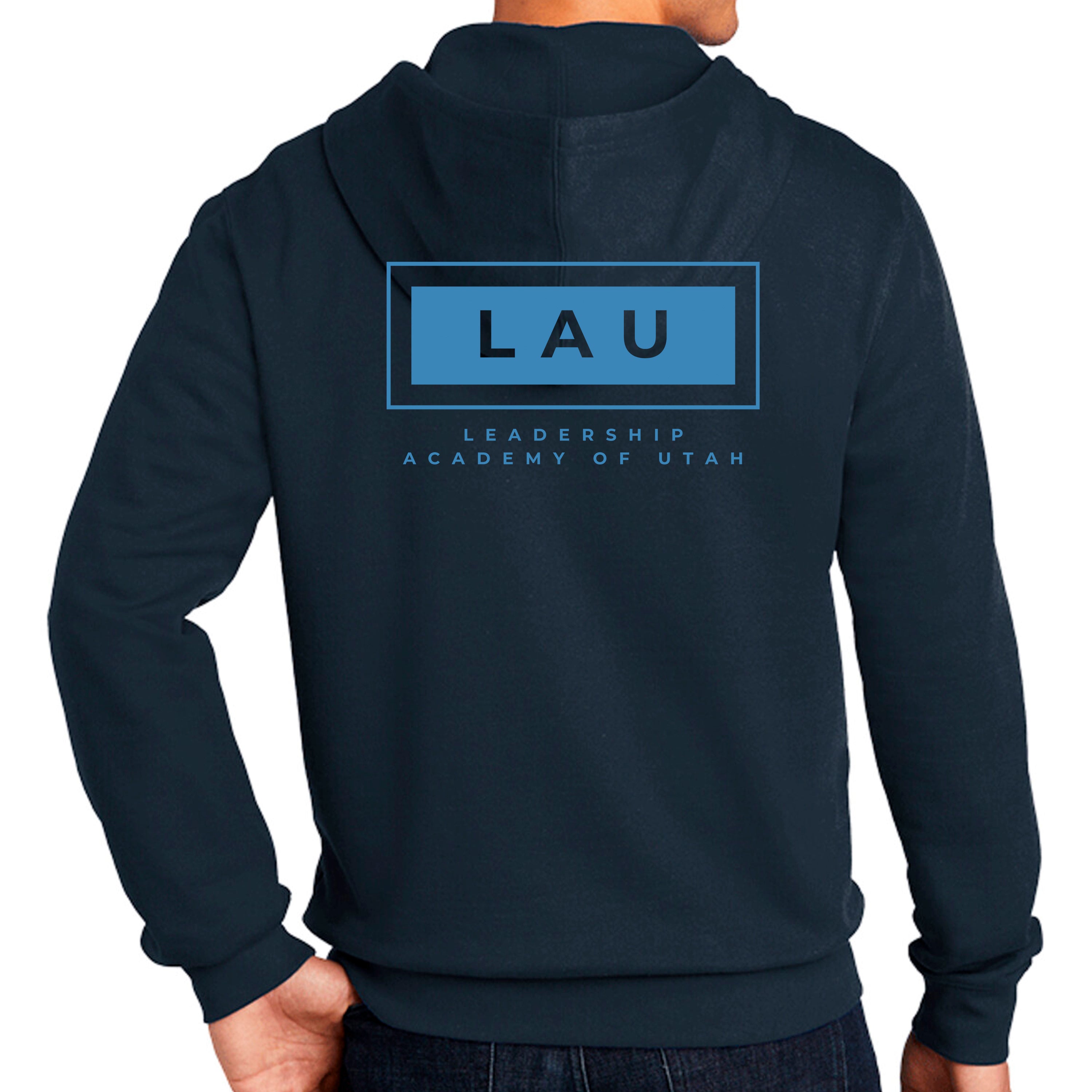 Full Zip Hoodie LAU BOX BLUE