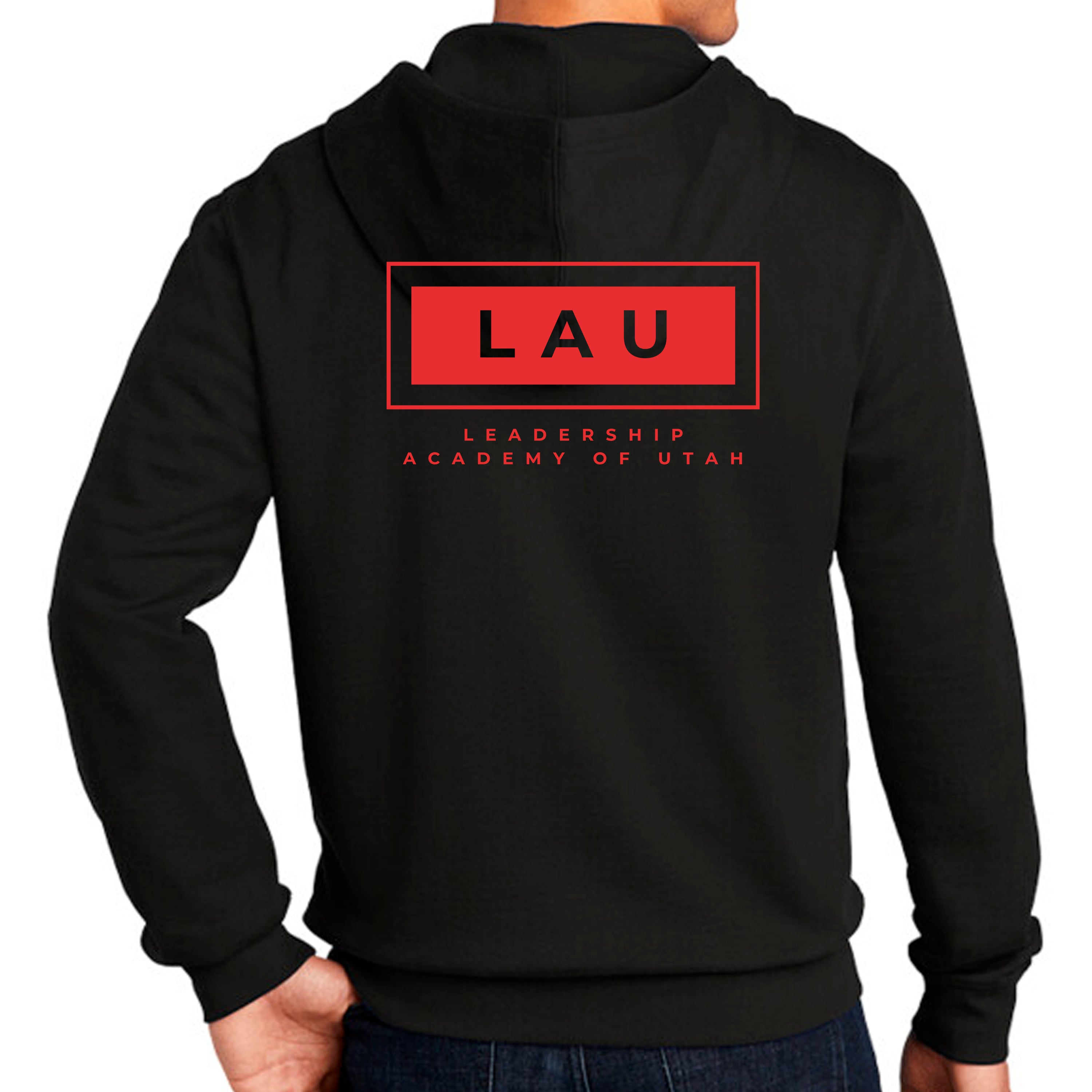 Full Zip Hoodie LAU BOX RED