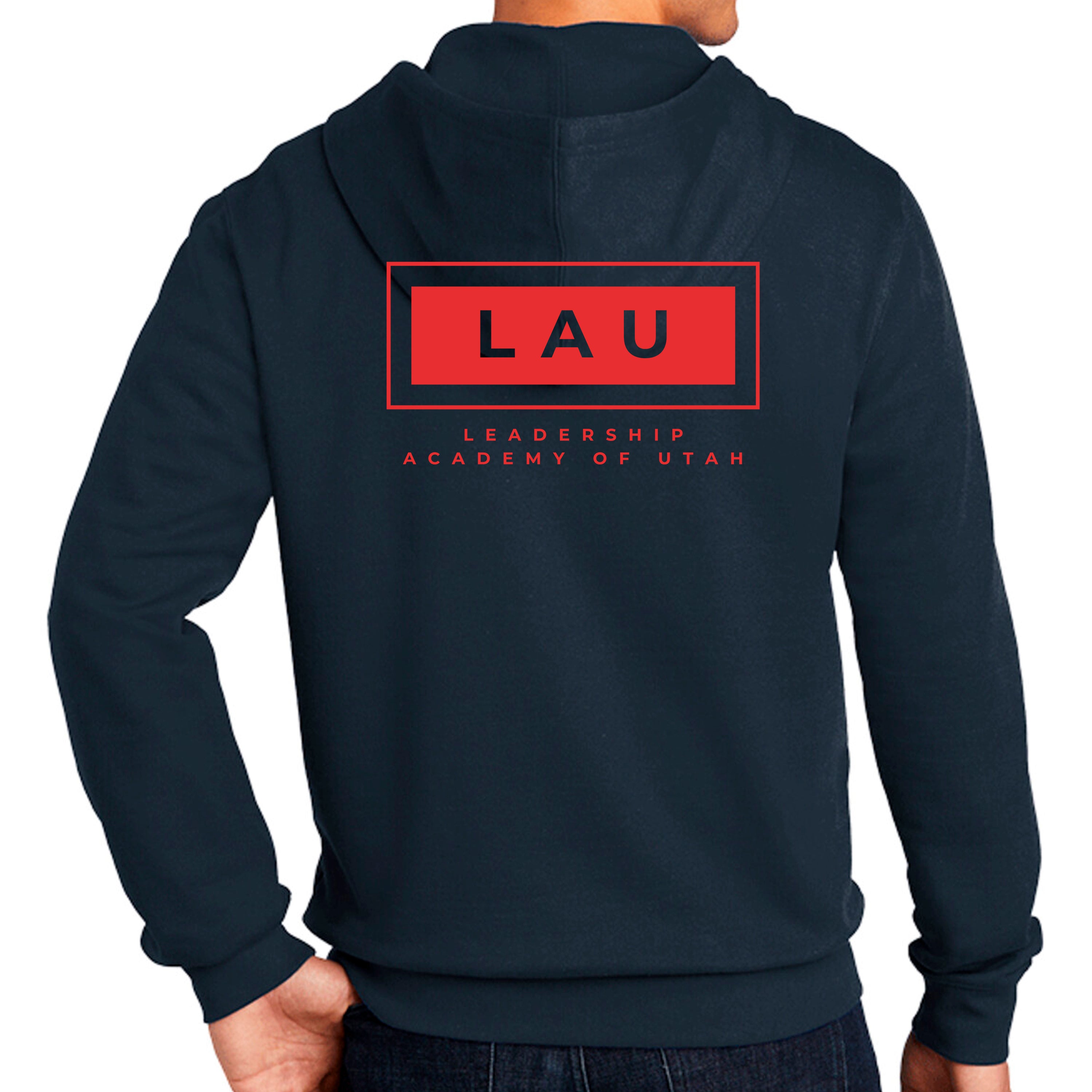 Full Zip Hoodie LAU BOX RED