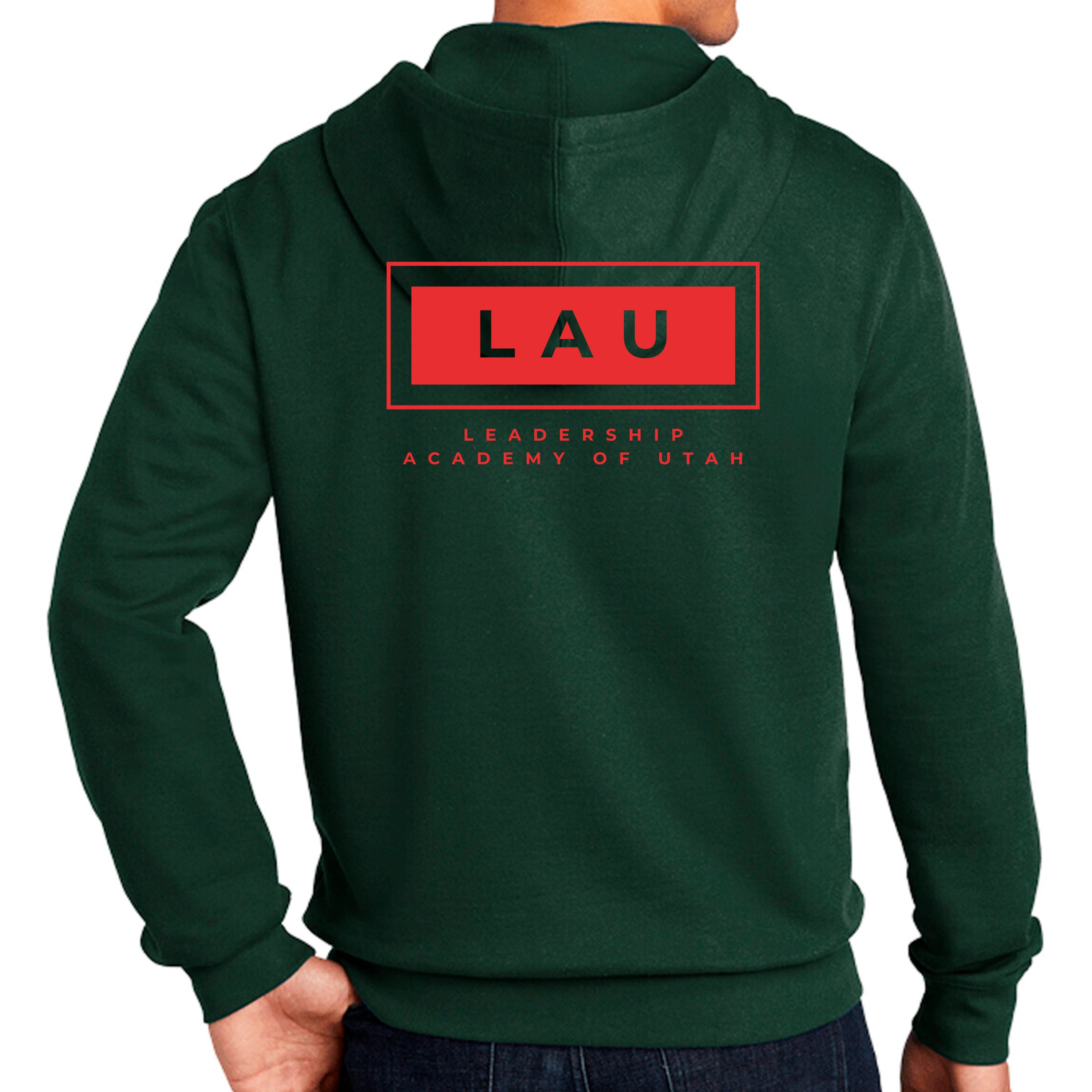 Full Zip Hoodie LAU BOX RED