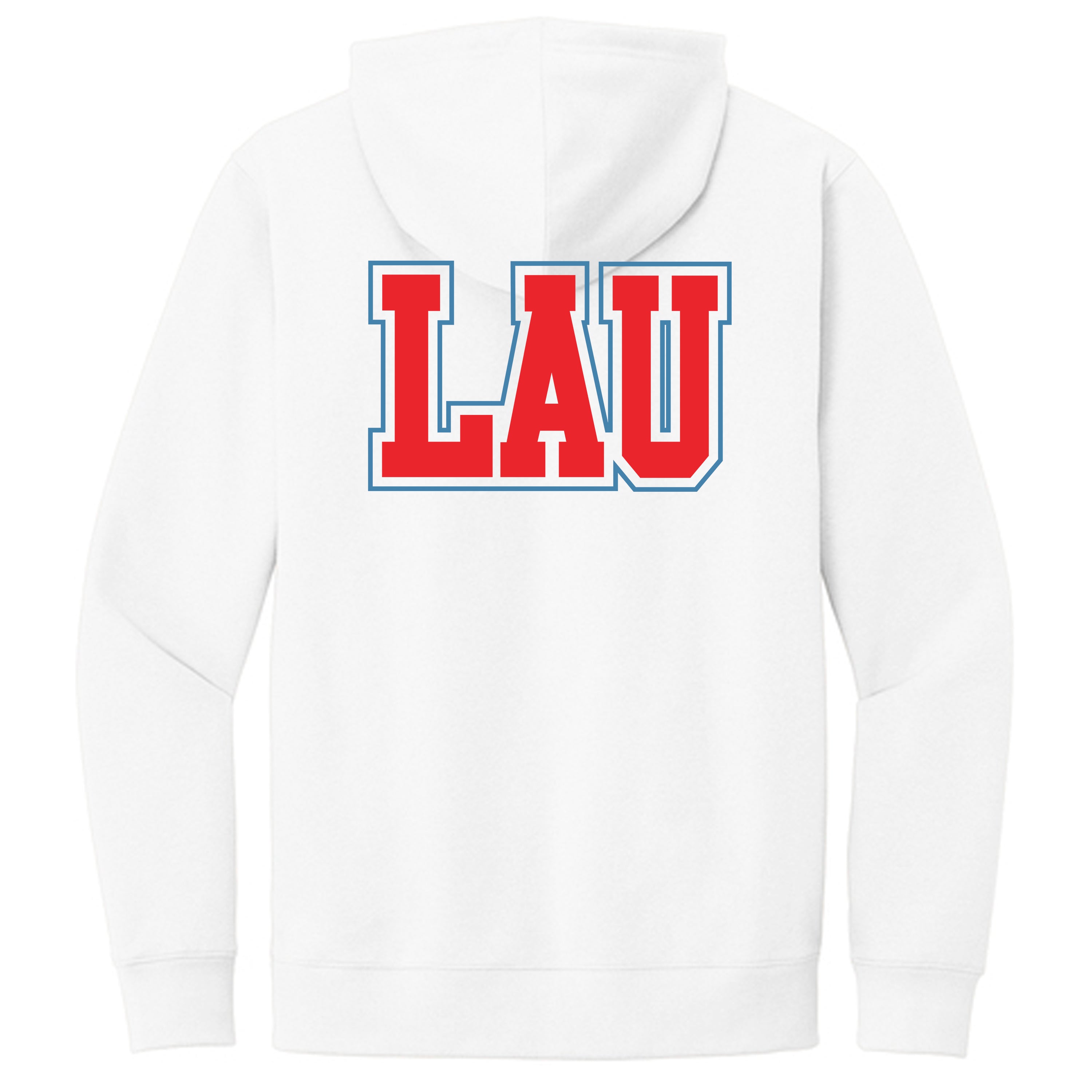 Hoodie LAU Red w/Blue