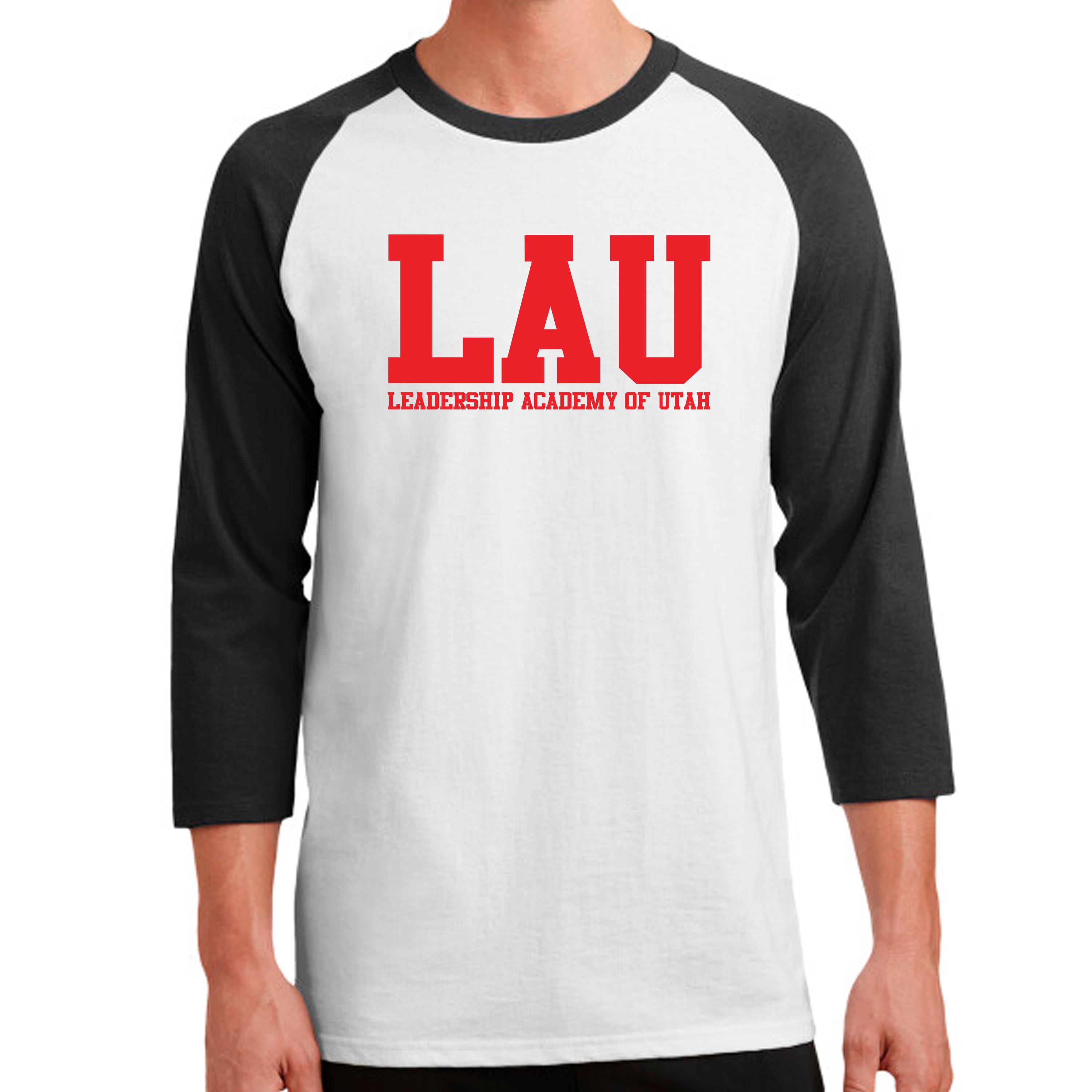 3/4 SLEEVE LAU Text Red