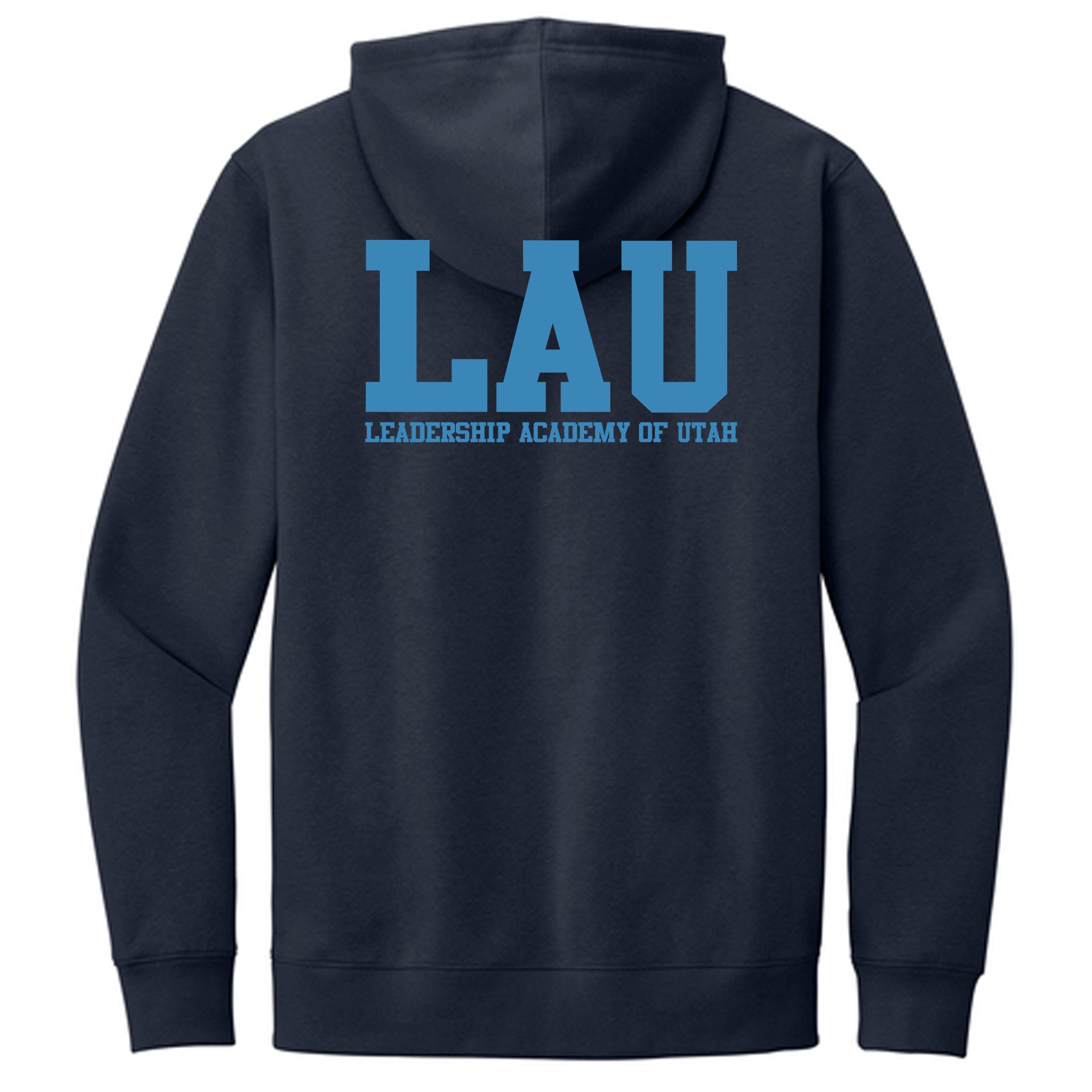 Hoodie LAU Text Blue