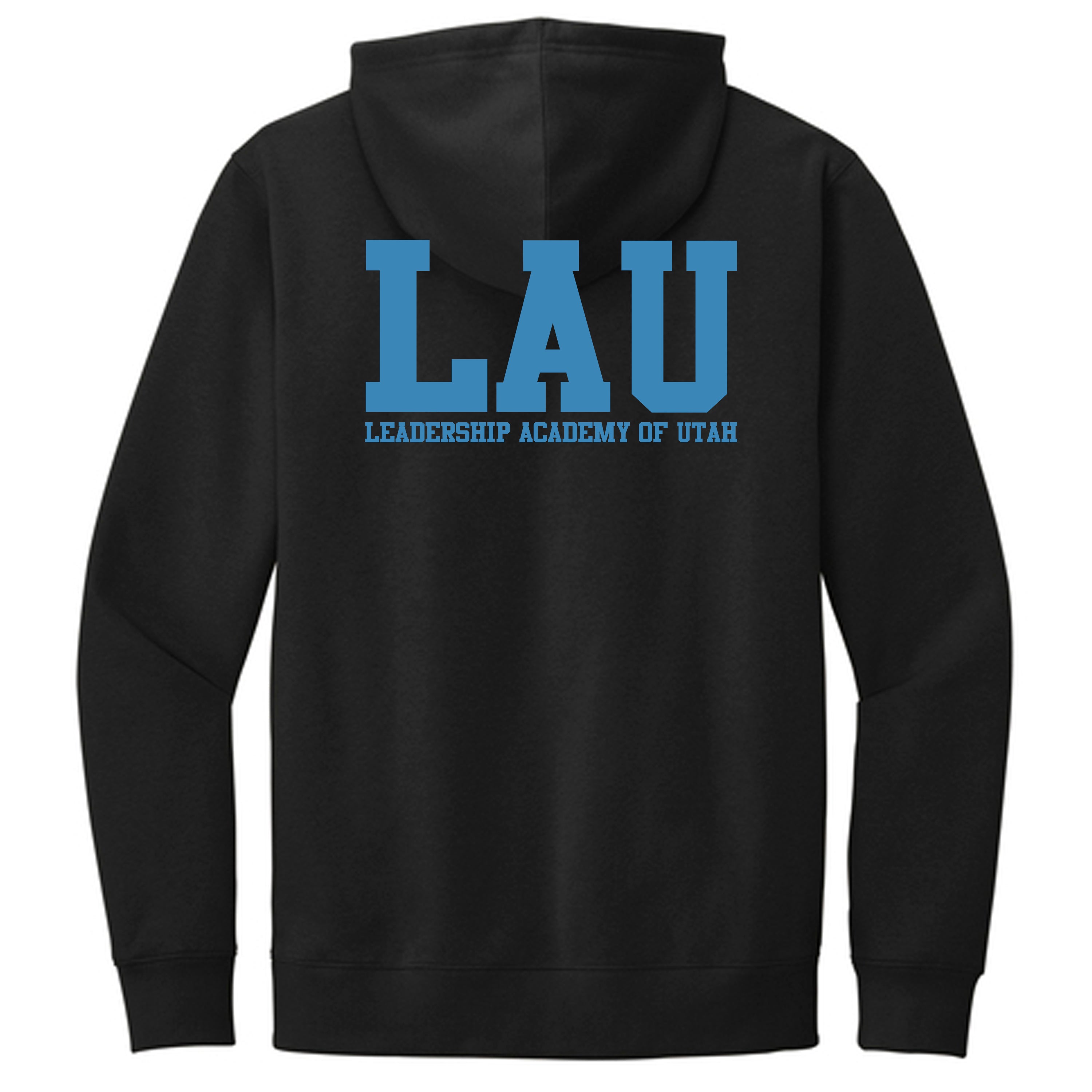 Hoodie LAU Text Blue