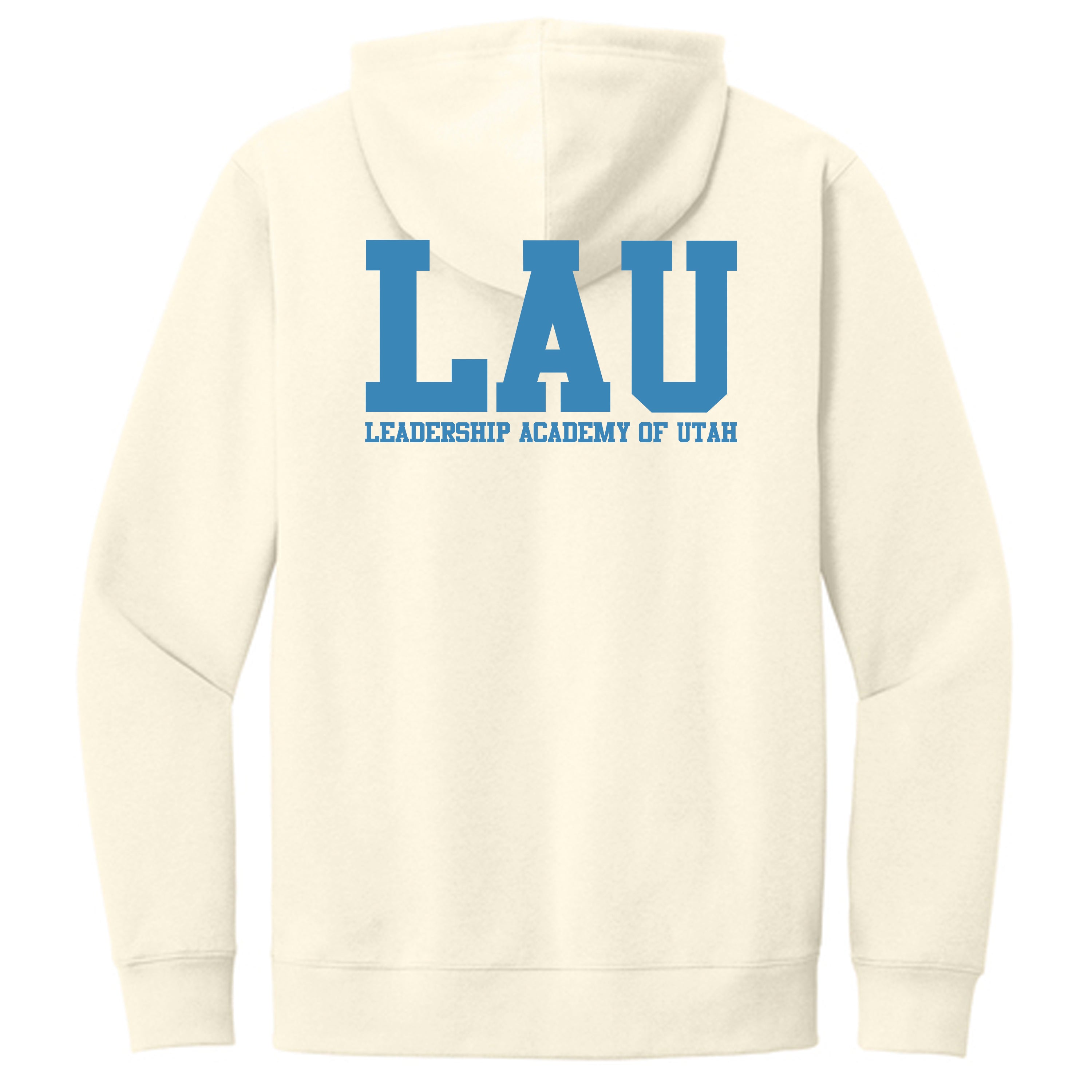 Hoodie LAU Text Blue