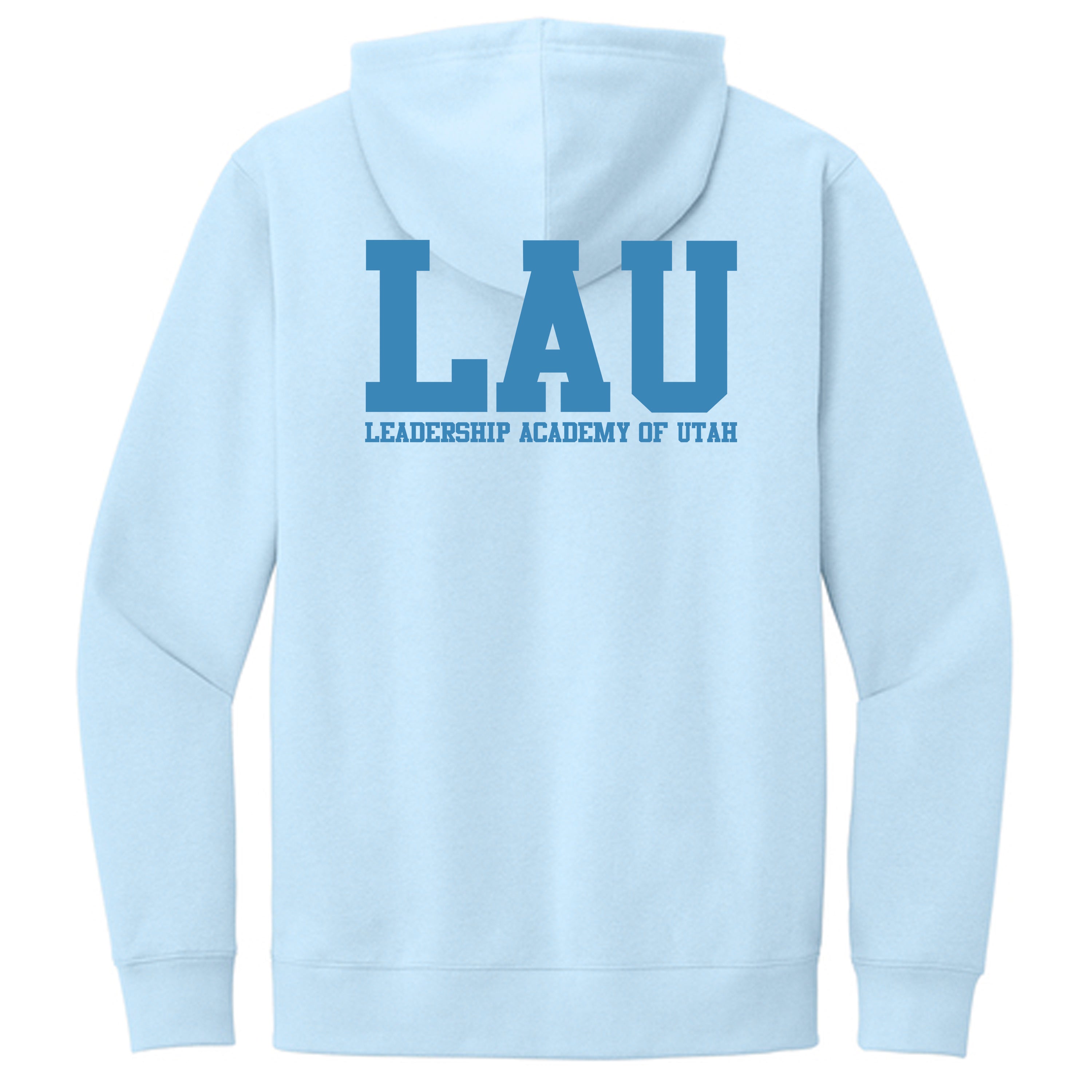 Hoodie LAU Text Blue