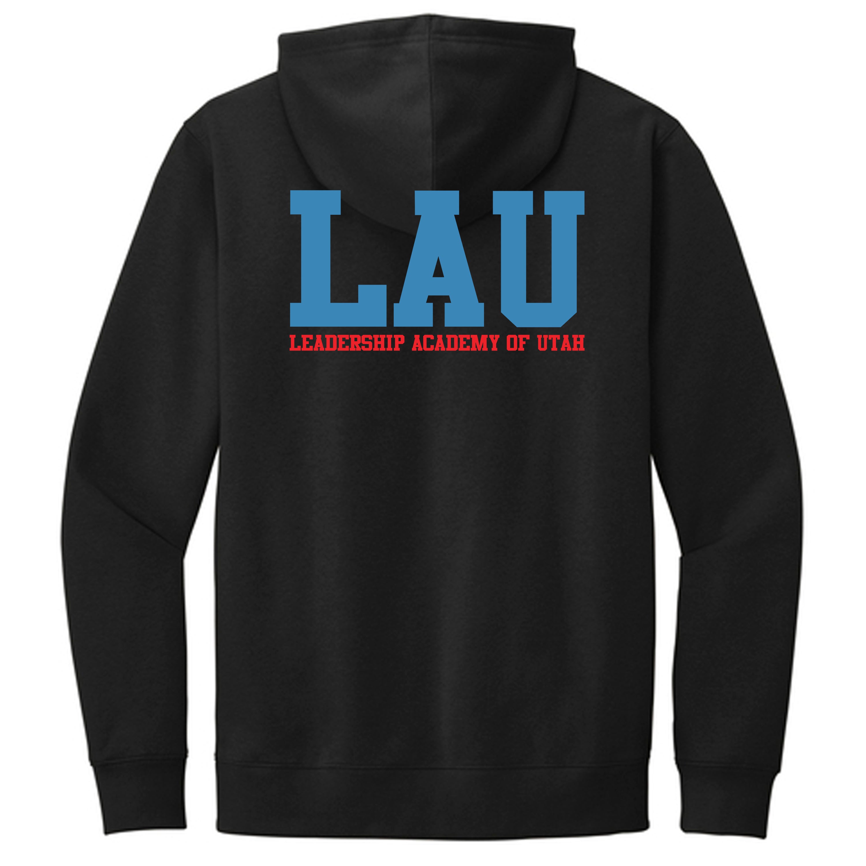Hoodie LAU Text Blue/Red