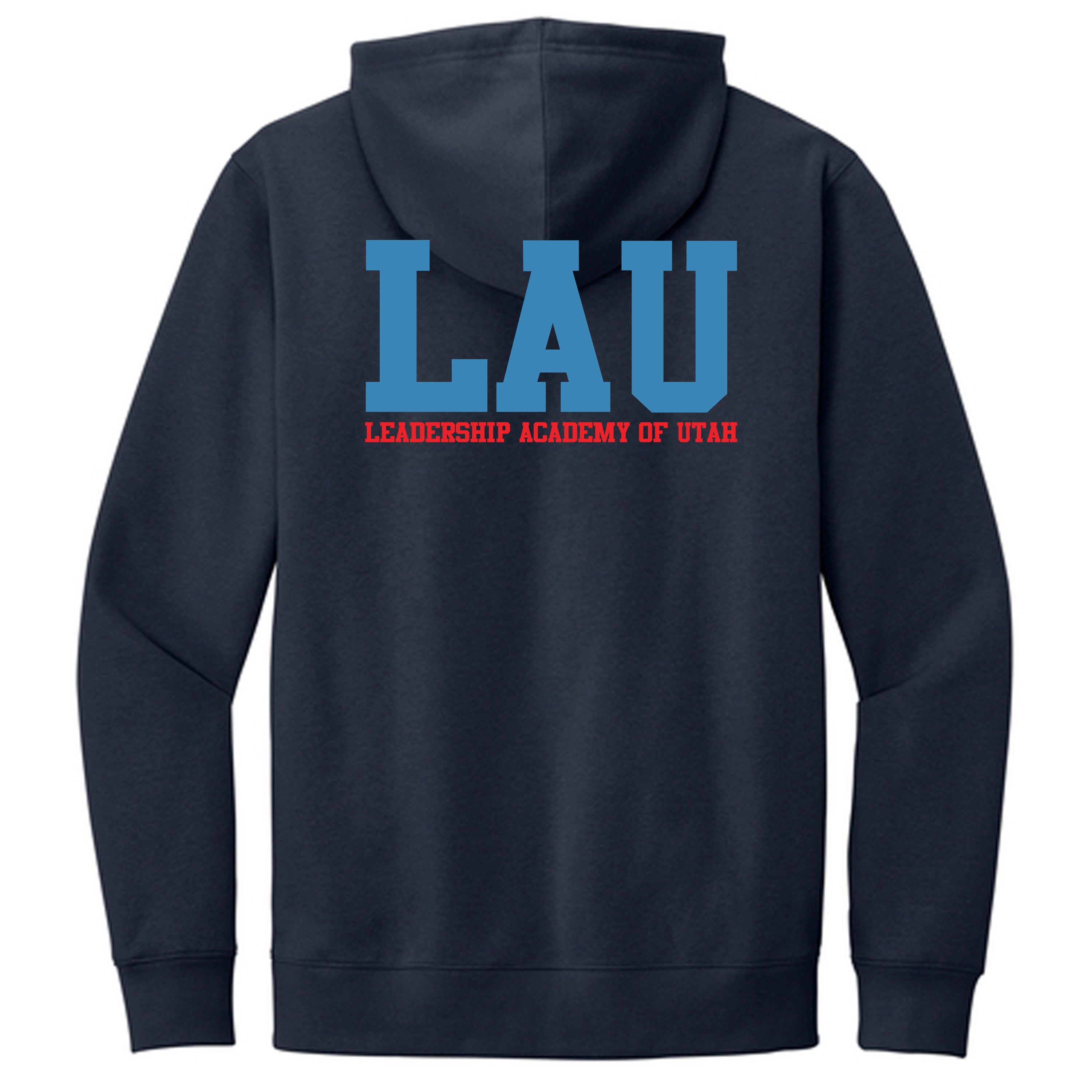 Hoodie LAU Text Blue/Red