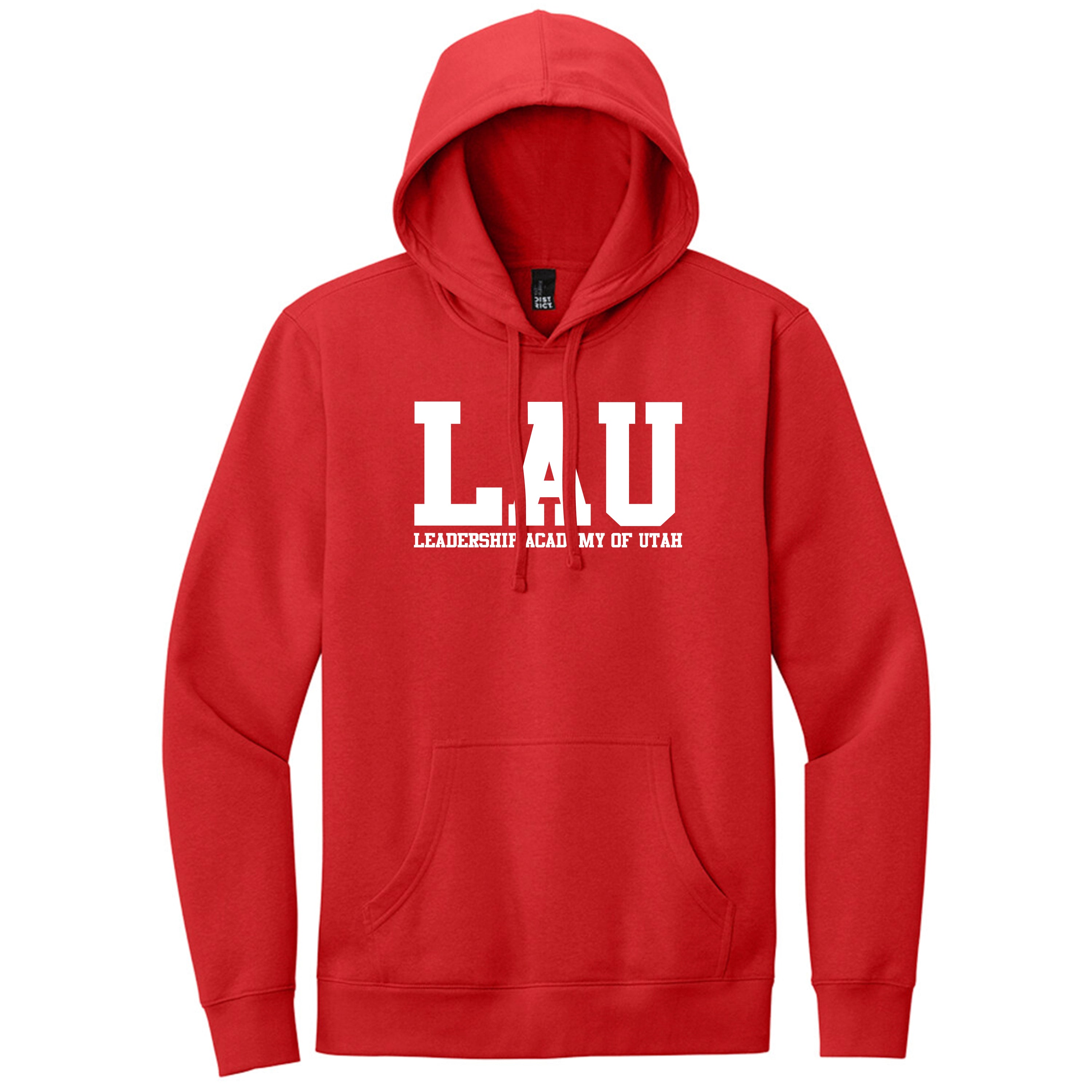 Hoodie LAU TEXT WHITE
