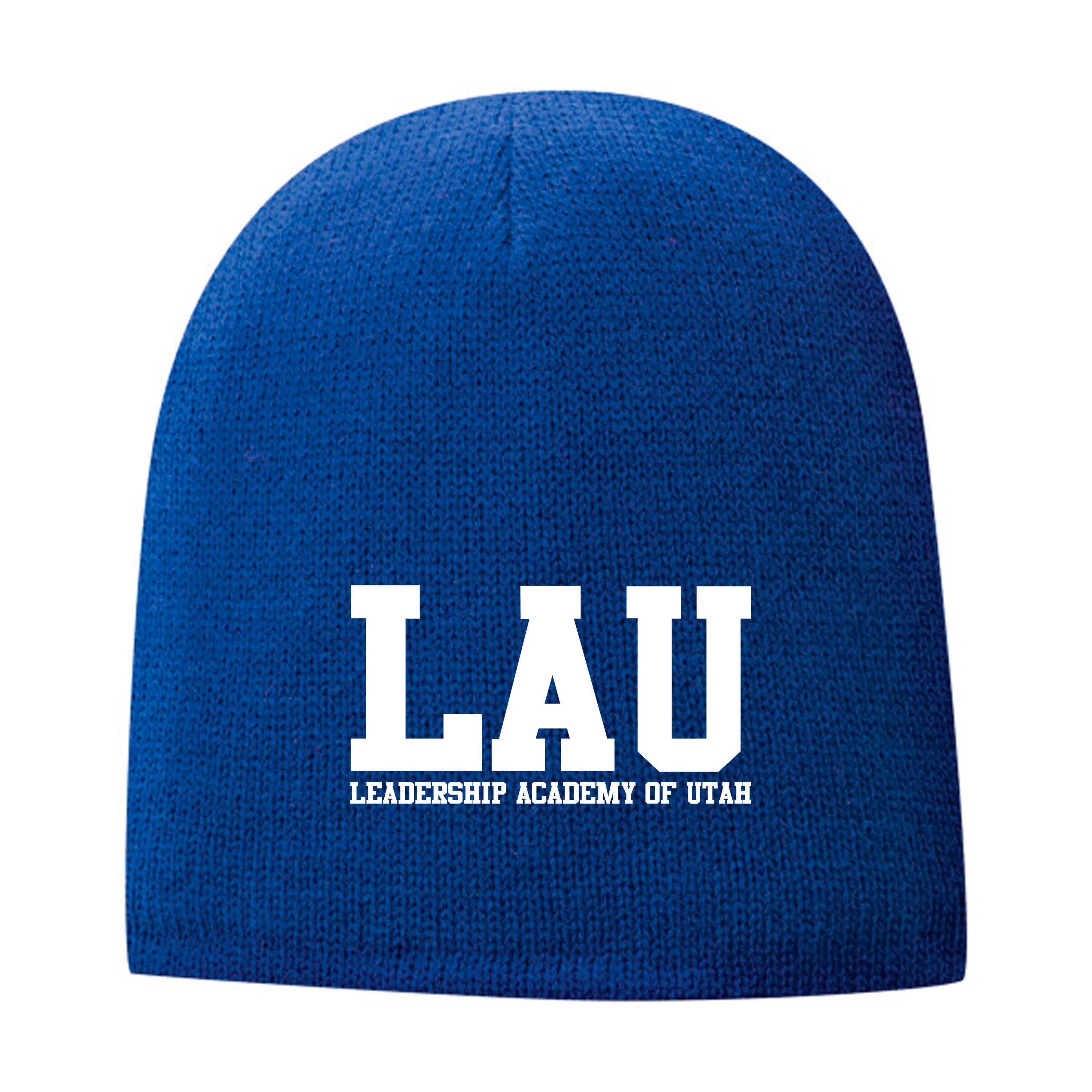 Beanie LAU TEXT WHITE