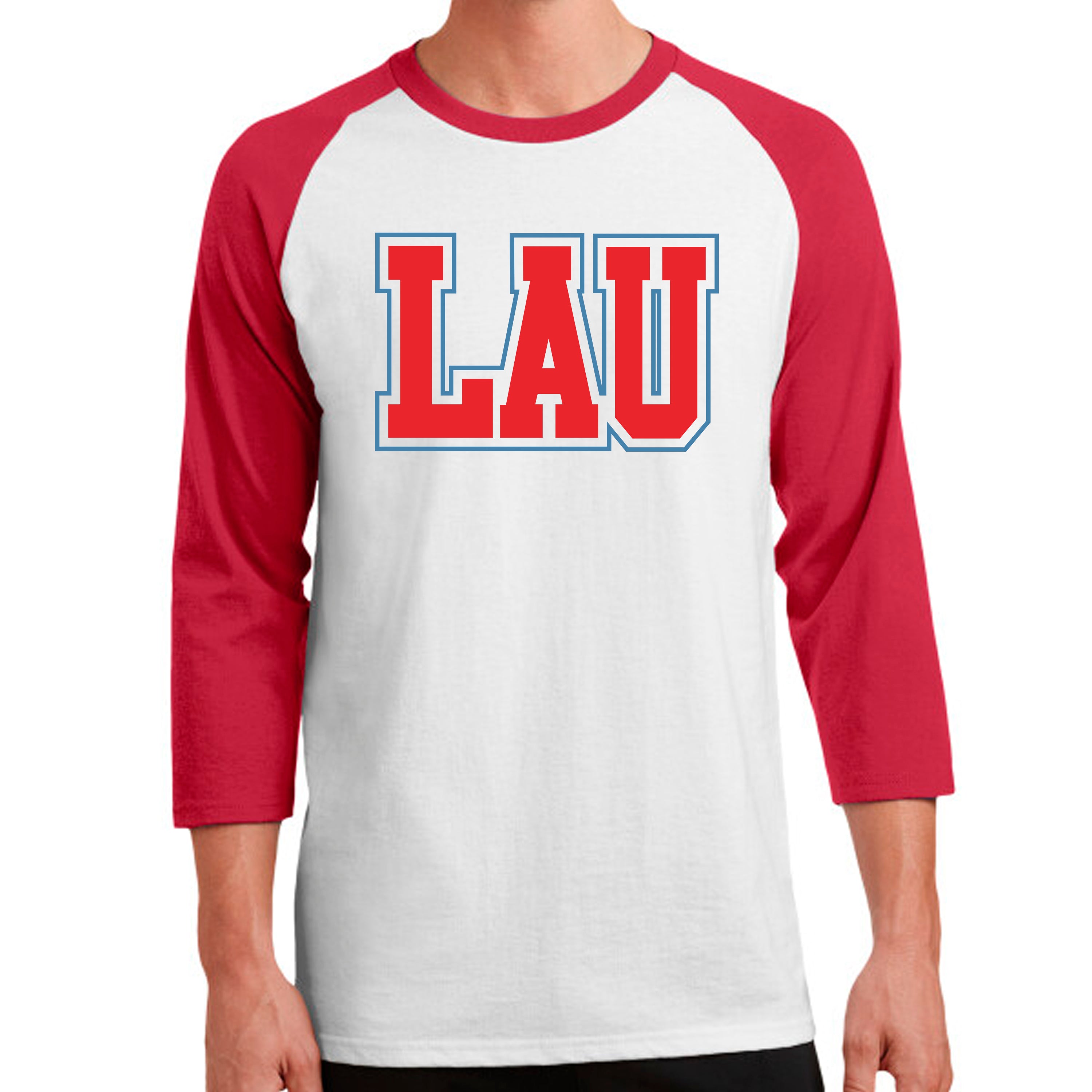 3/4 SLEEVE LAU Red w/Blue