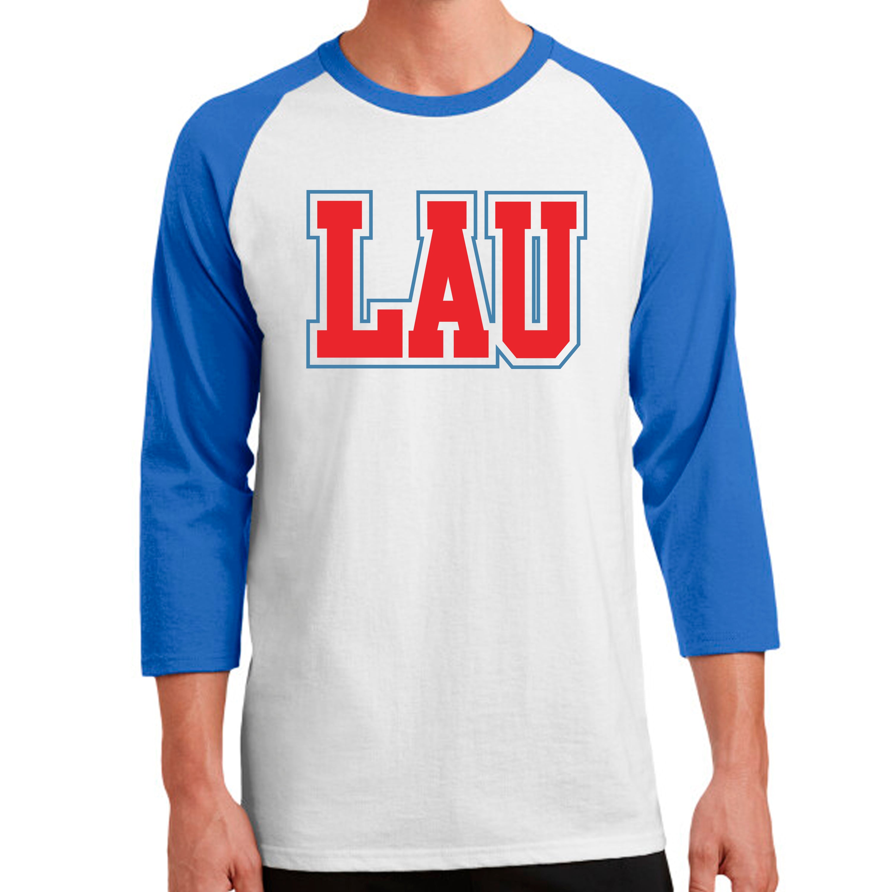 3/4 SLEEVE LAU Red w/Blue