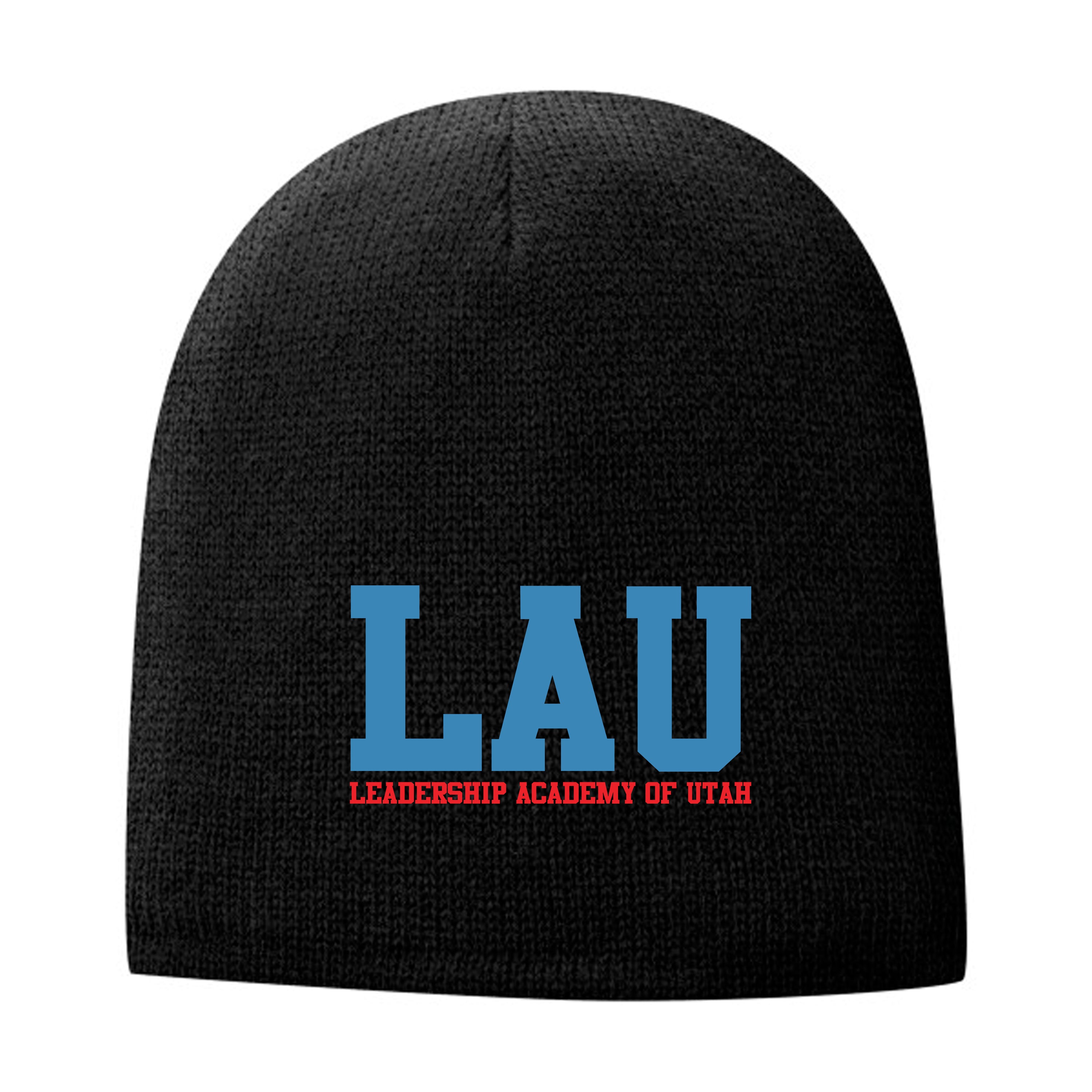 Beanie LAU Text Blue/Red