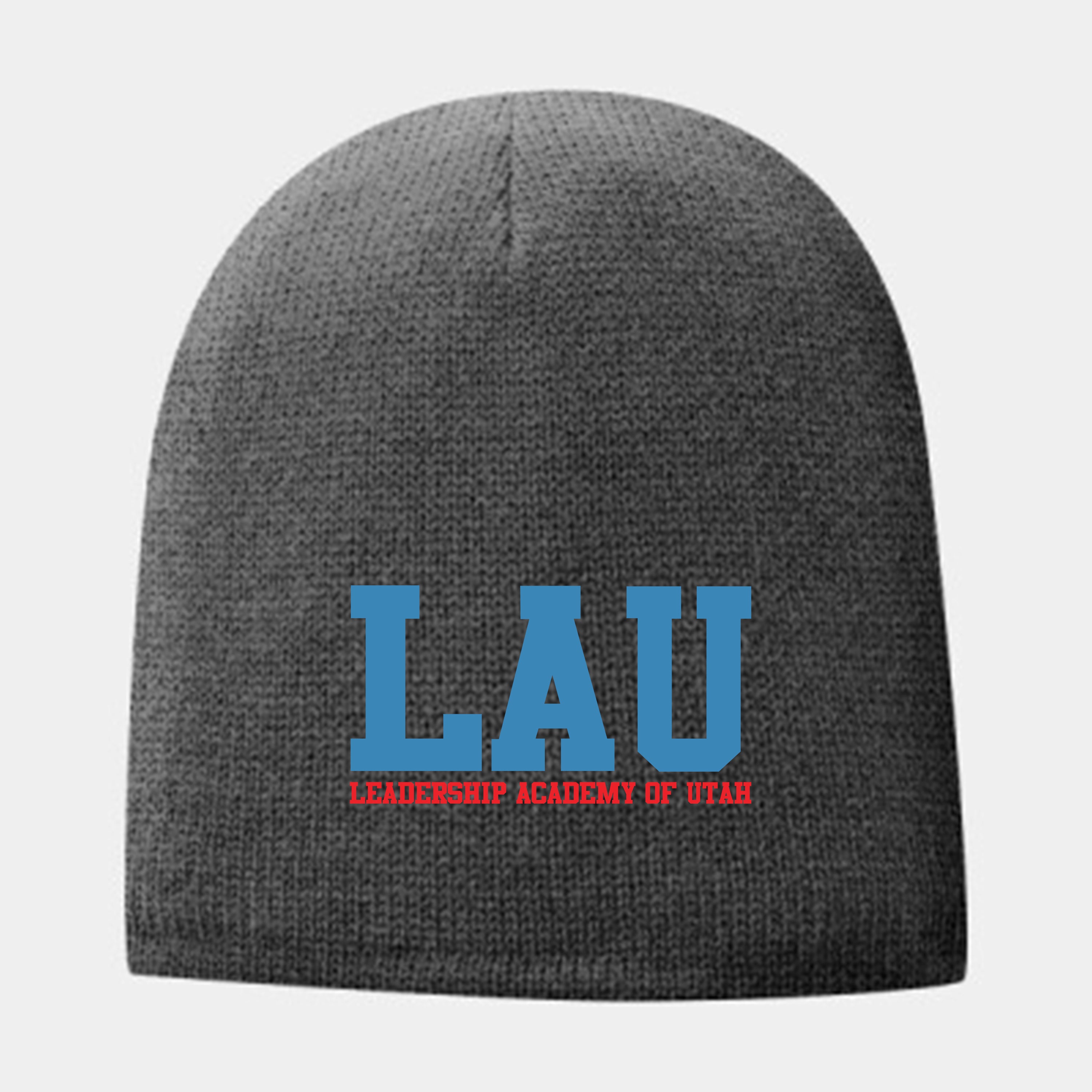 Beanie LAU Text Blue/Red