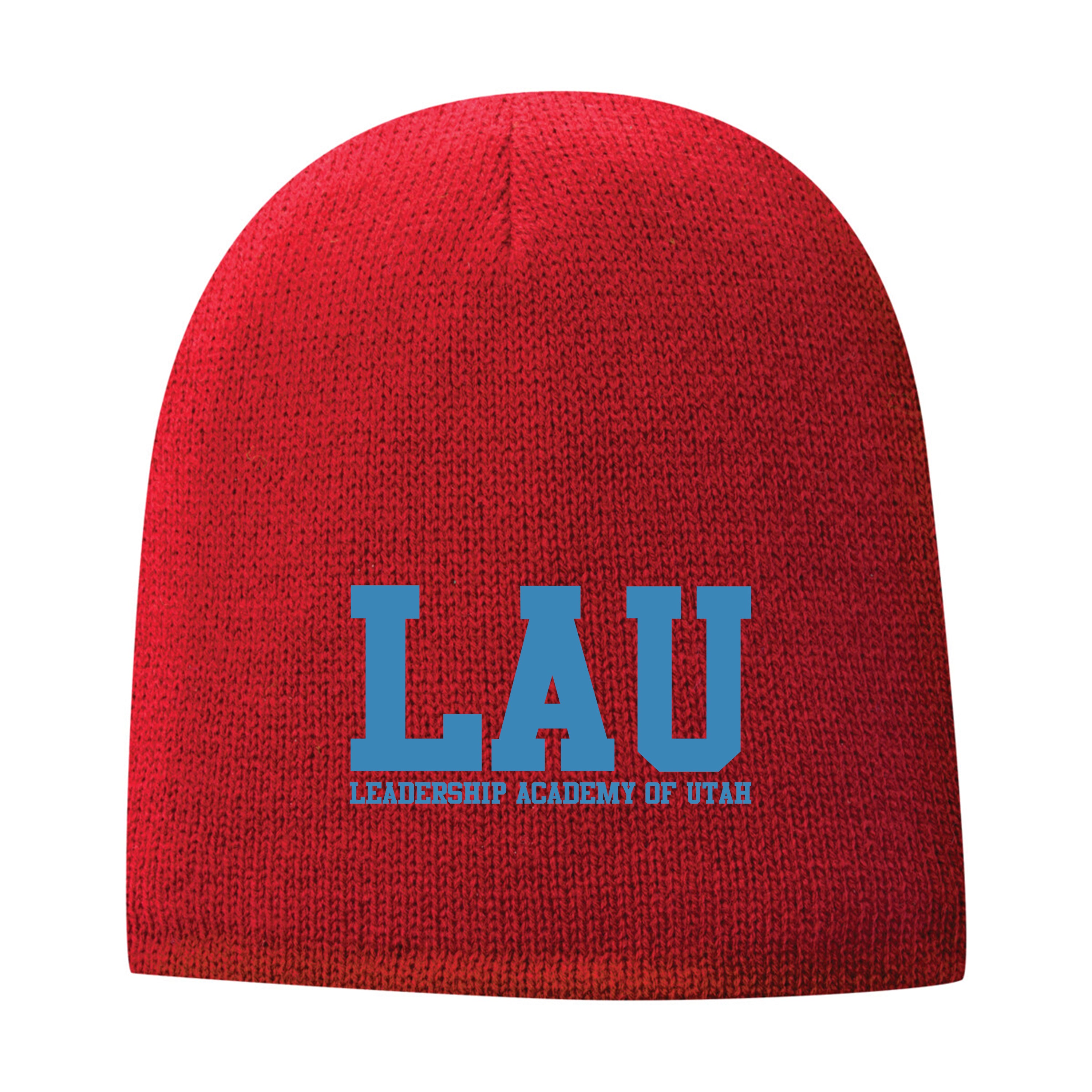 Beanie LAU Text Blue