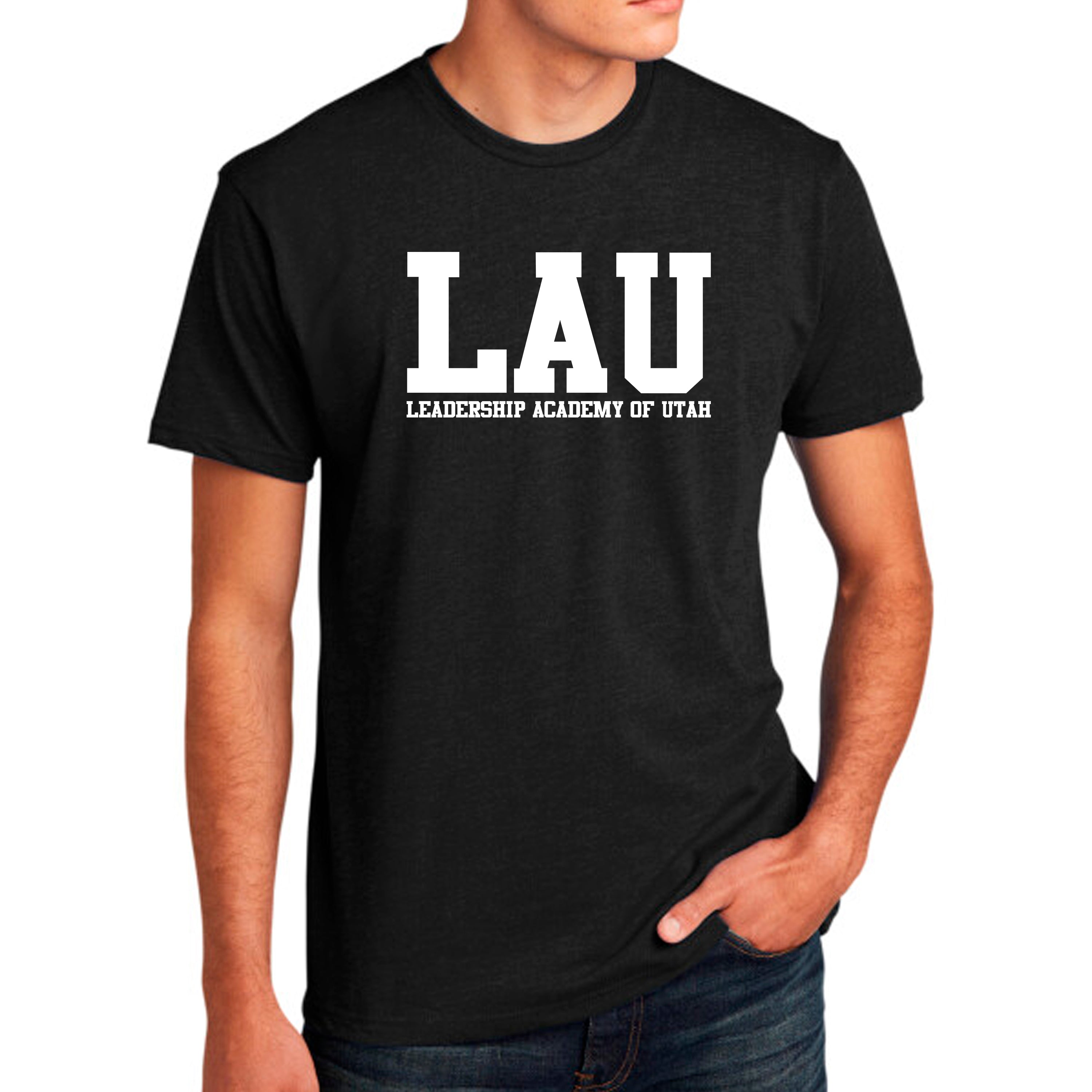 Short Sleeve LAU TEXT WHITE