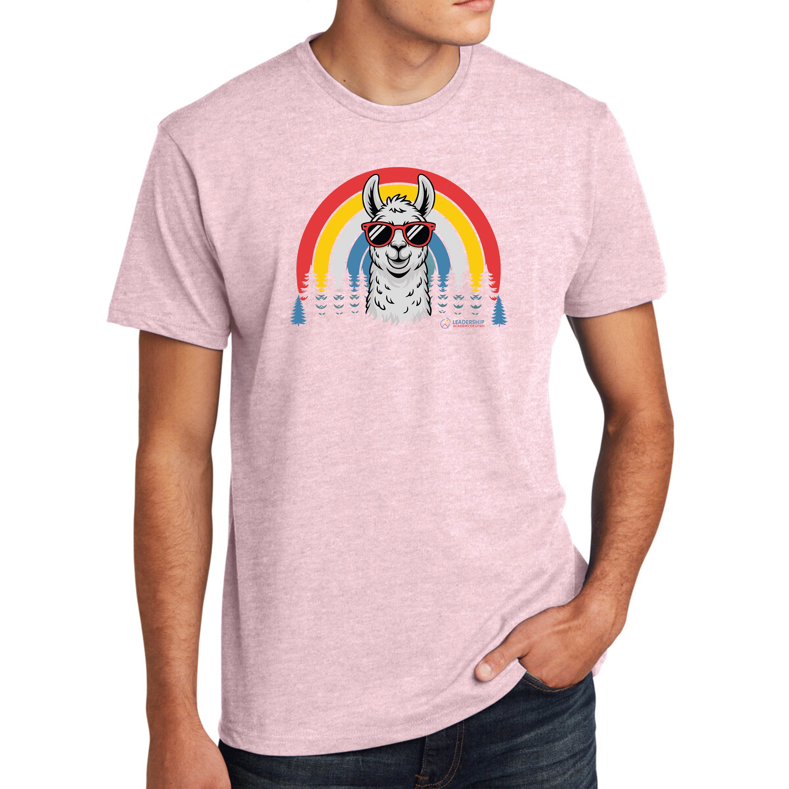 Short Sleeve Llama Rainbow