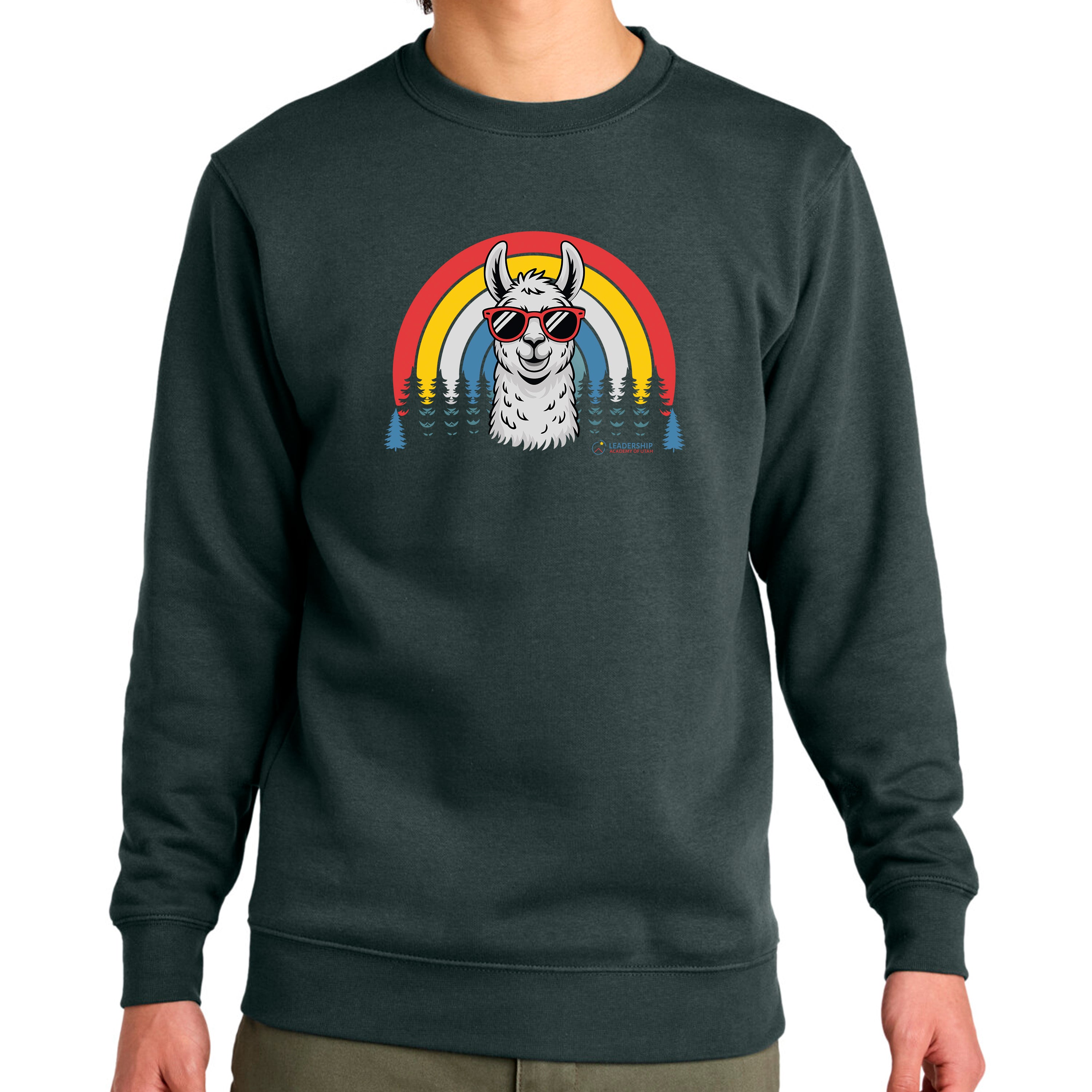 Sweatshirt Llama Rainbow
