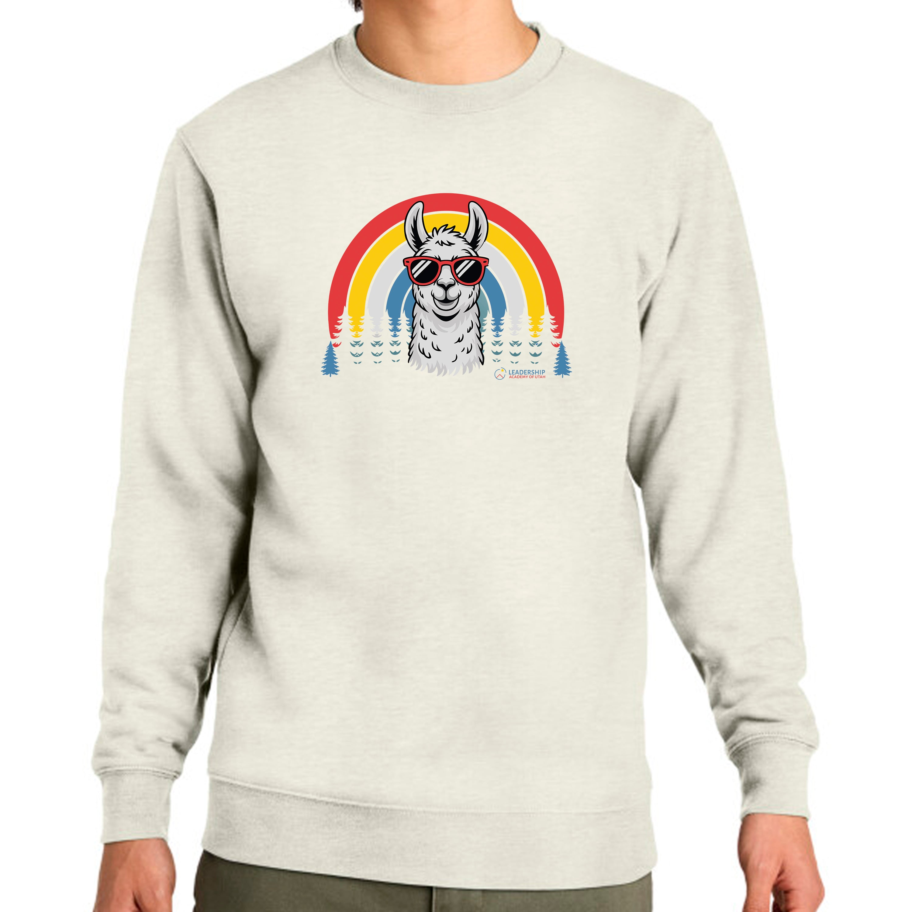 Sweatshirt Llama Rainbow