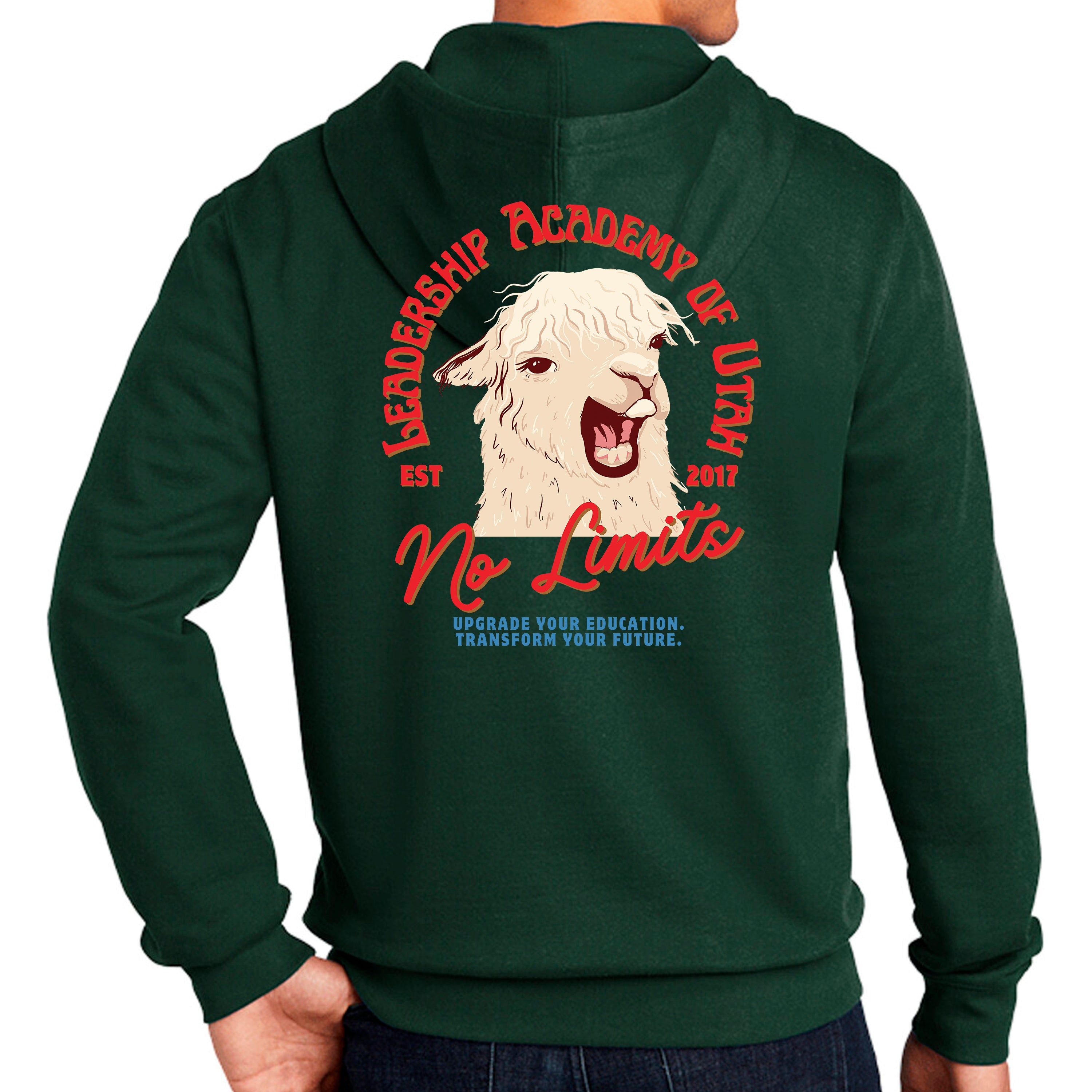 Full Zip Hoodie Llama No Limits