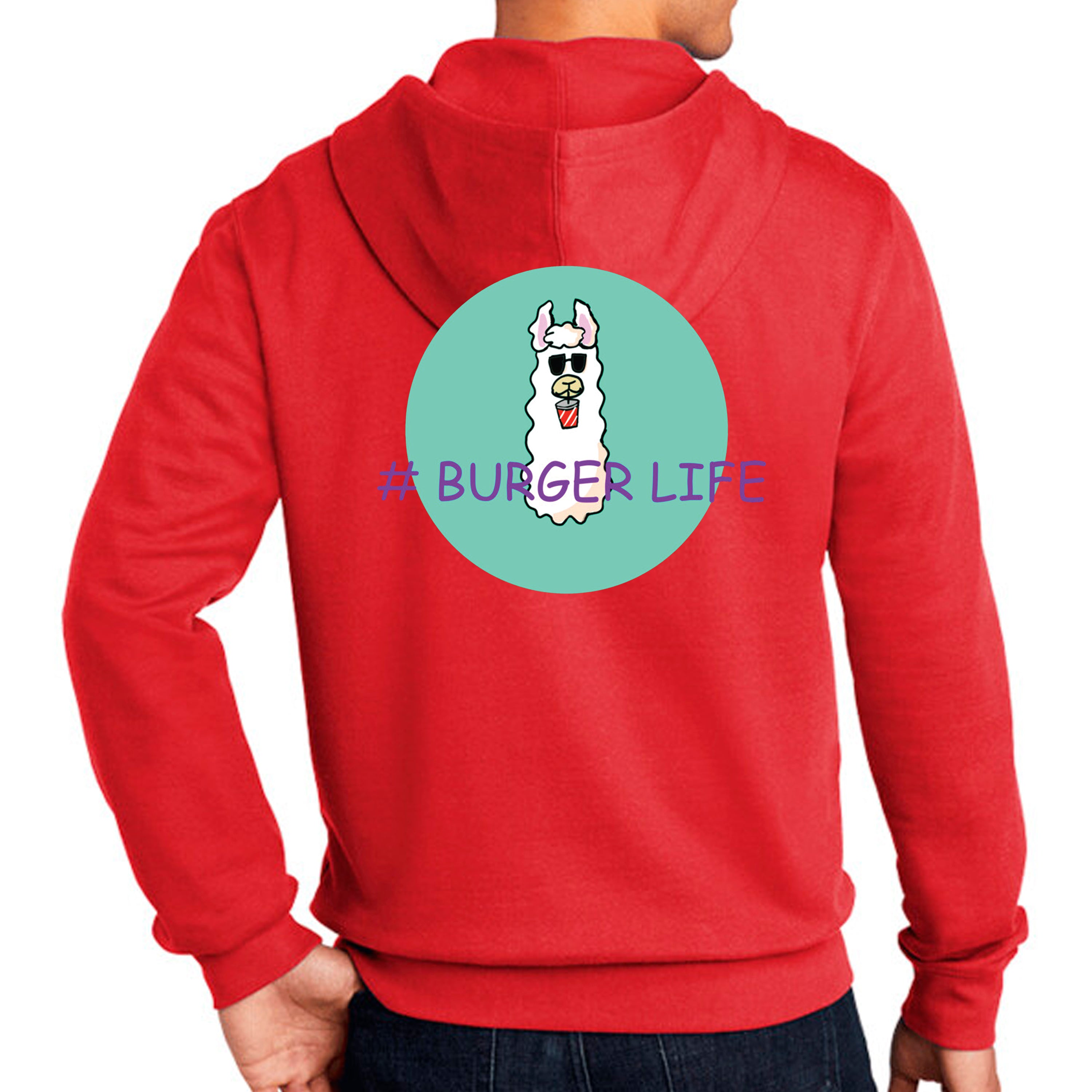 Full Zip Hoodie BURGER LIFE