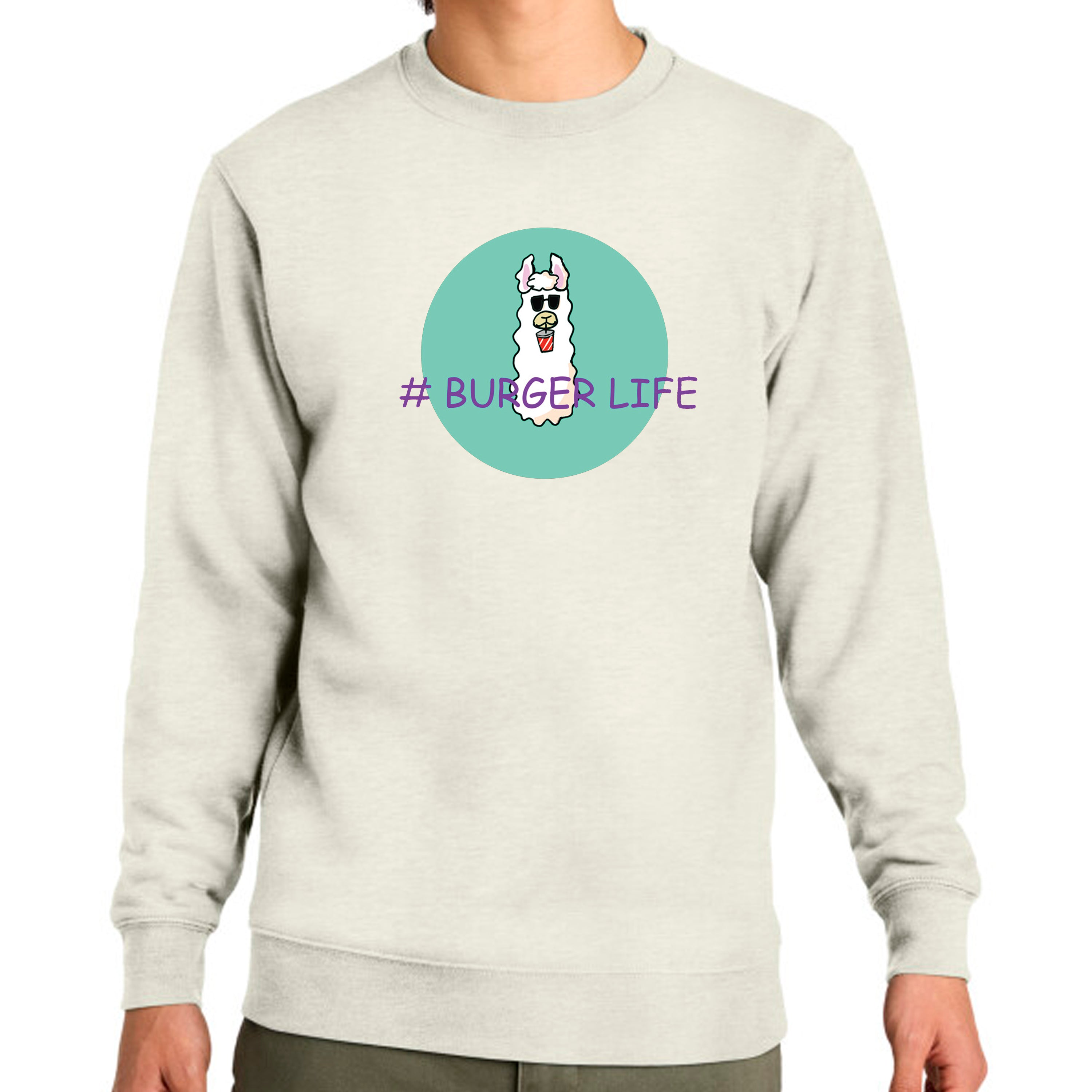 Sweatshirt Burger Life
