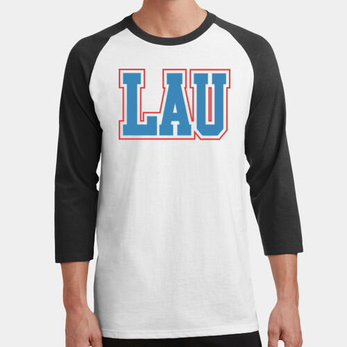 3/4 SLEEVE LAU Blue w/Red
