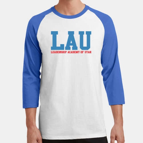3/4 SLEEVE LAU Text Blue/Red