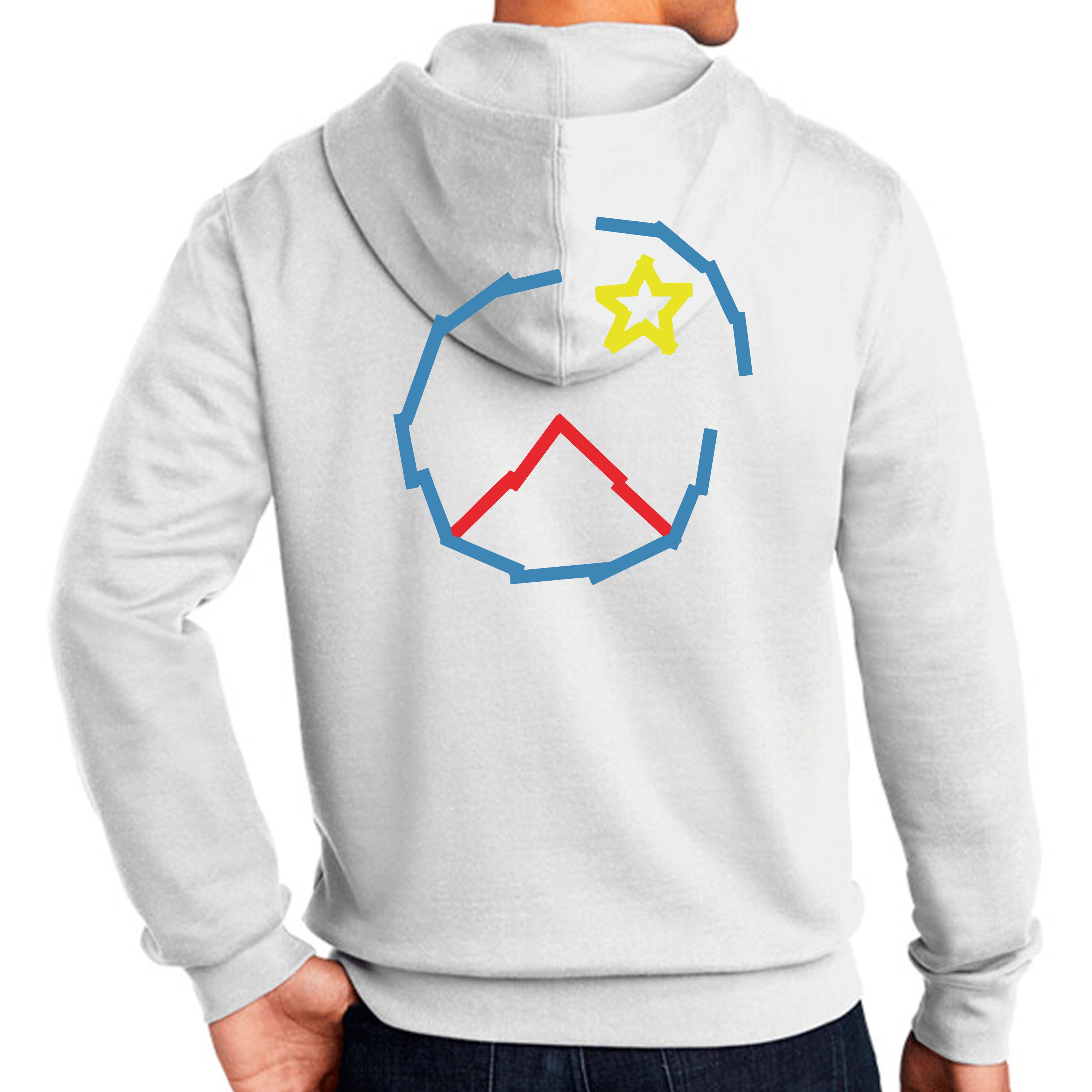 Full Zip Hoodie stick logo