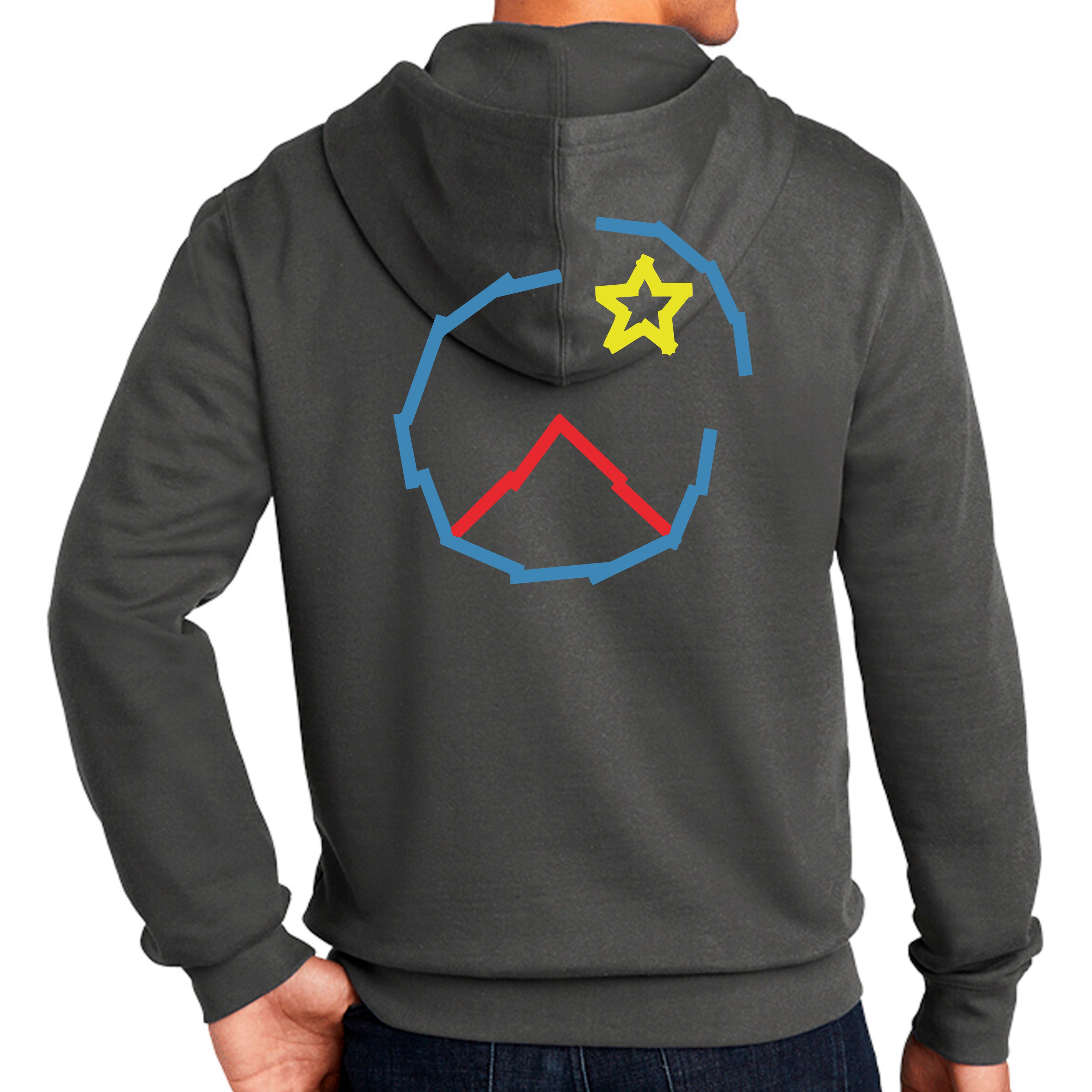Full Zip Hoodie stick logo