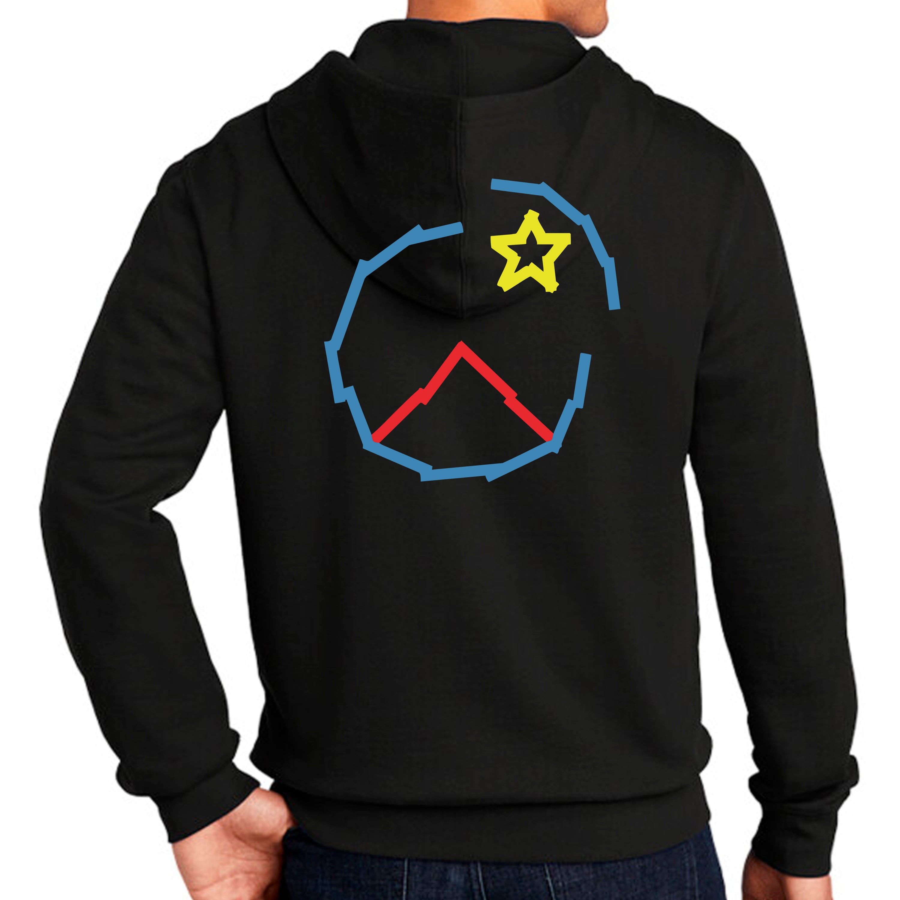 Full Zip Hoodie stick logo